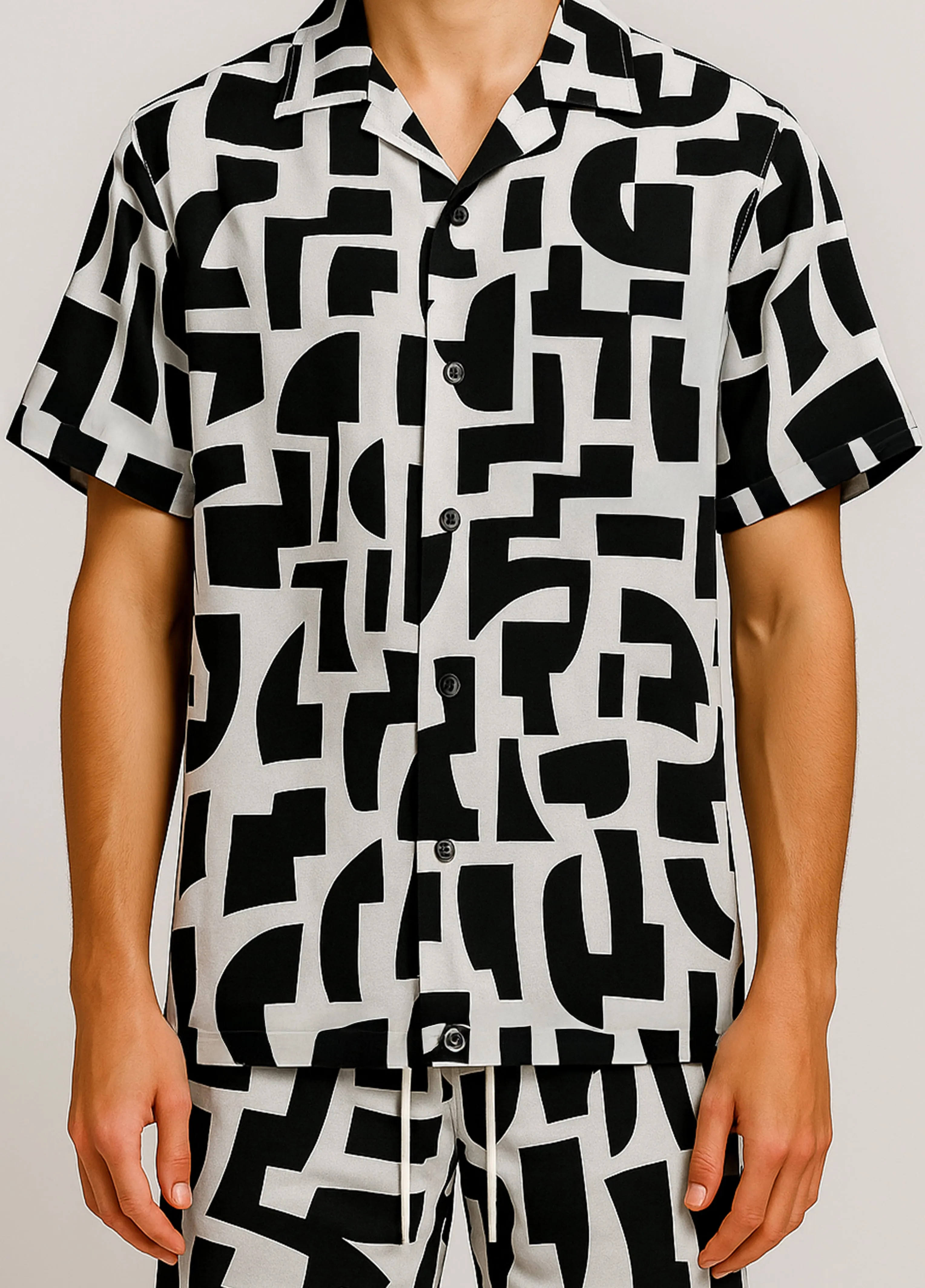 Hypoallergenic fabric RibbedCuff DRT Geo Shirt