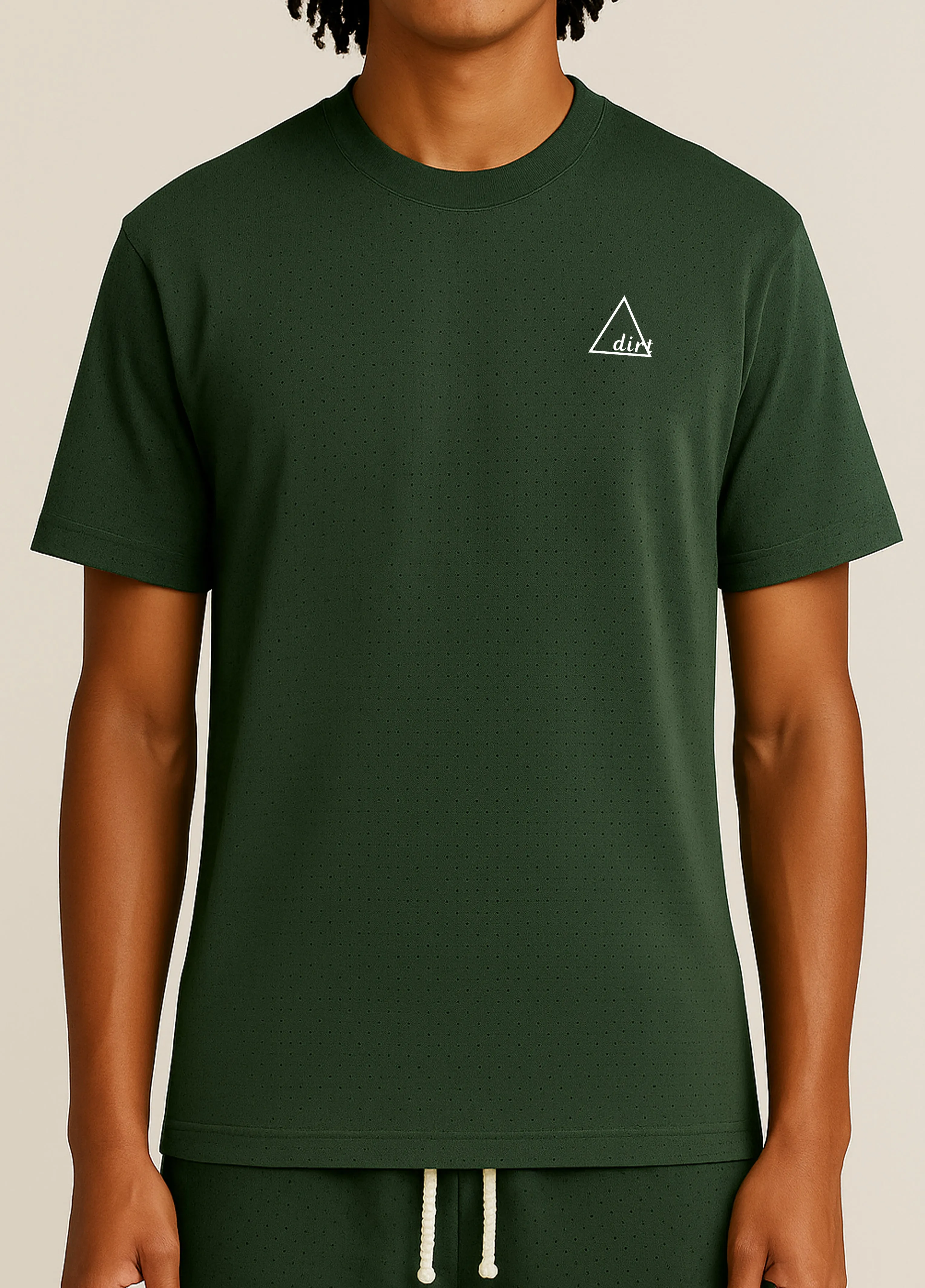 DRT Interlock Tee Activewear Top EcoFriendly Dye Process