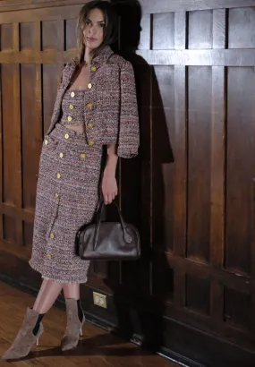 L'AGENCE JIA CROP 3/4 SLEEVE JACKET ReflectiveDetails