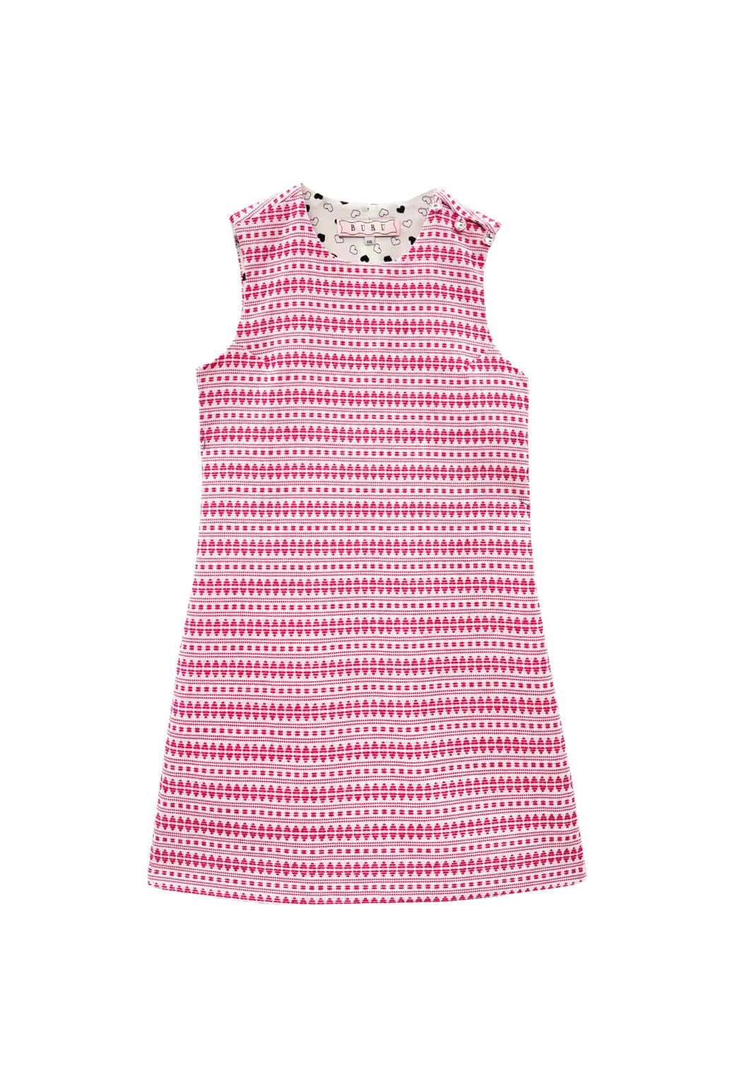 Tension Balanced Design HygienicCoating Jackie Dress - White with Pink Embroidery