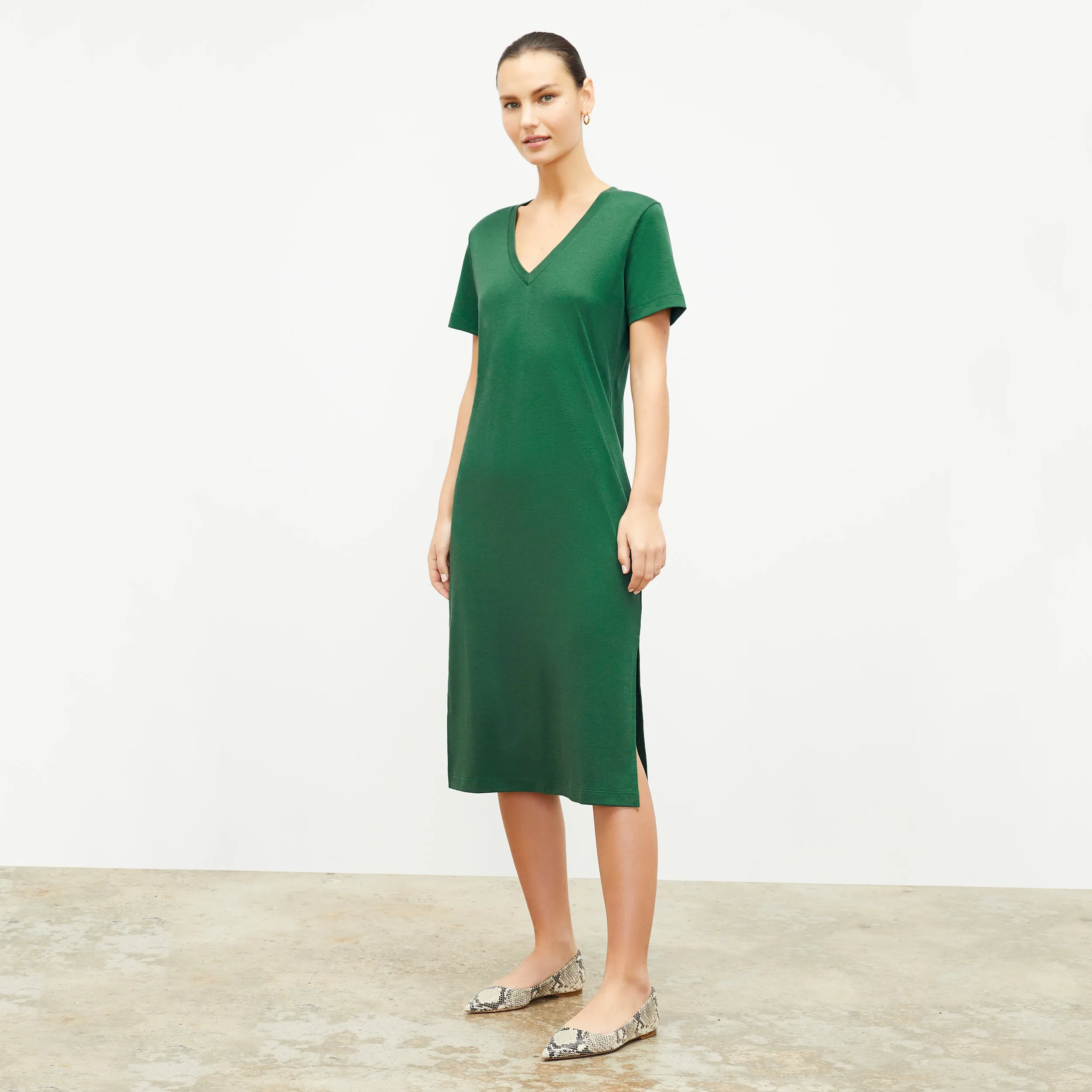 Hypoallergenic Textile StretchableKnit Renee Dress - Pima Cotton :: Vine