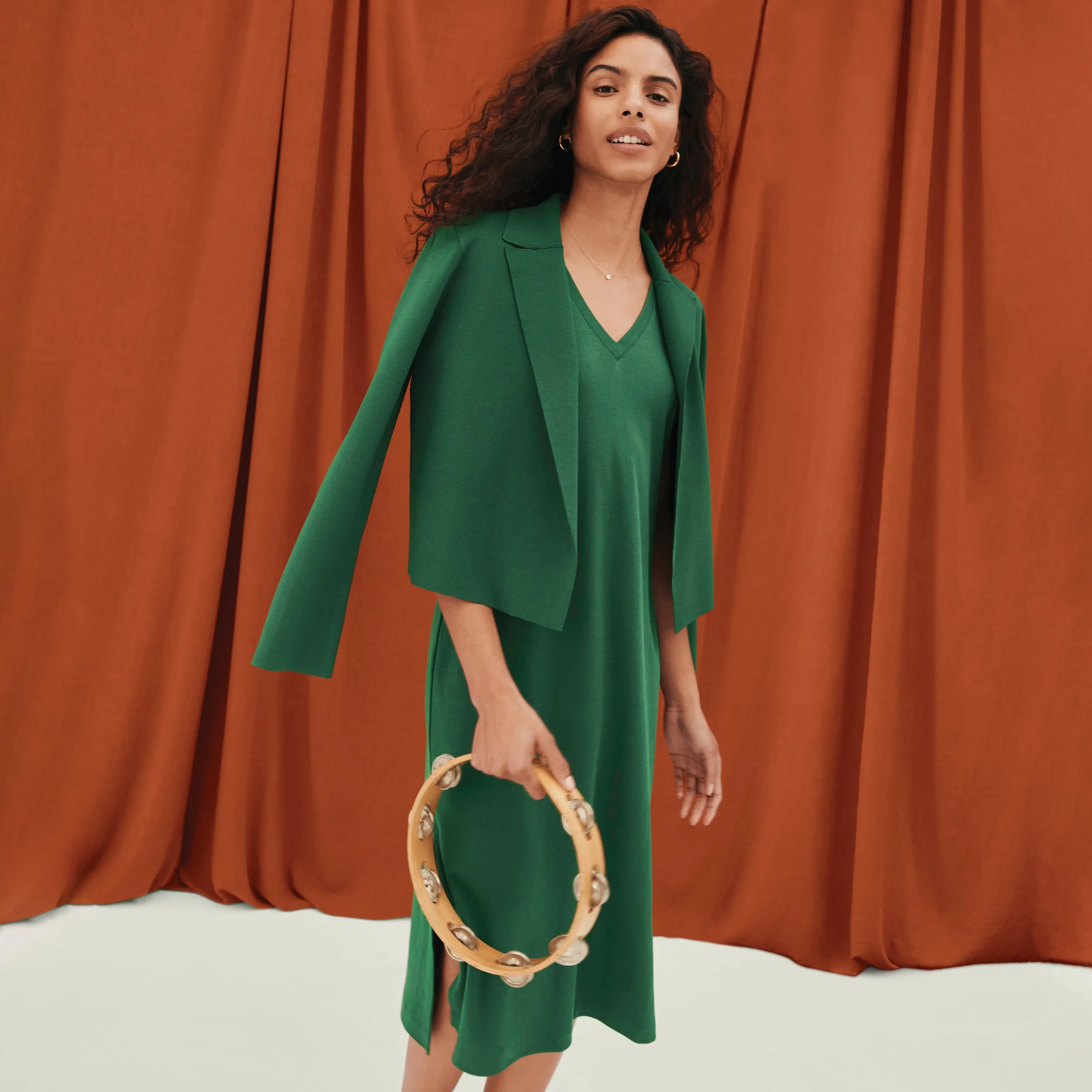 OrganicCottonBlend Stylish Dress Renee Dress - Pima Cotton :: Vine