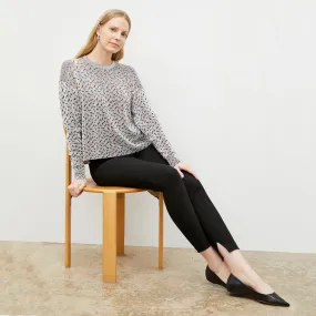 DurableWeave Tyler Pullover - Sprinkle Knit :: Brick / Black Bamboo Fiber Fabric ArticulatedElbowShaping