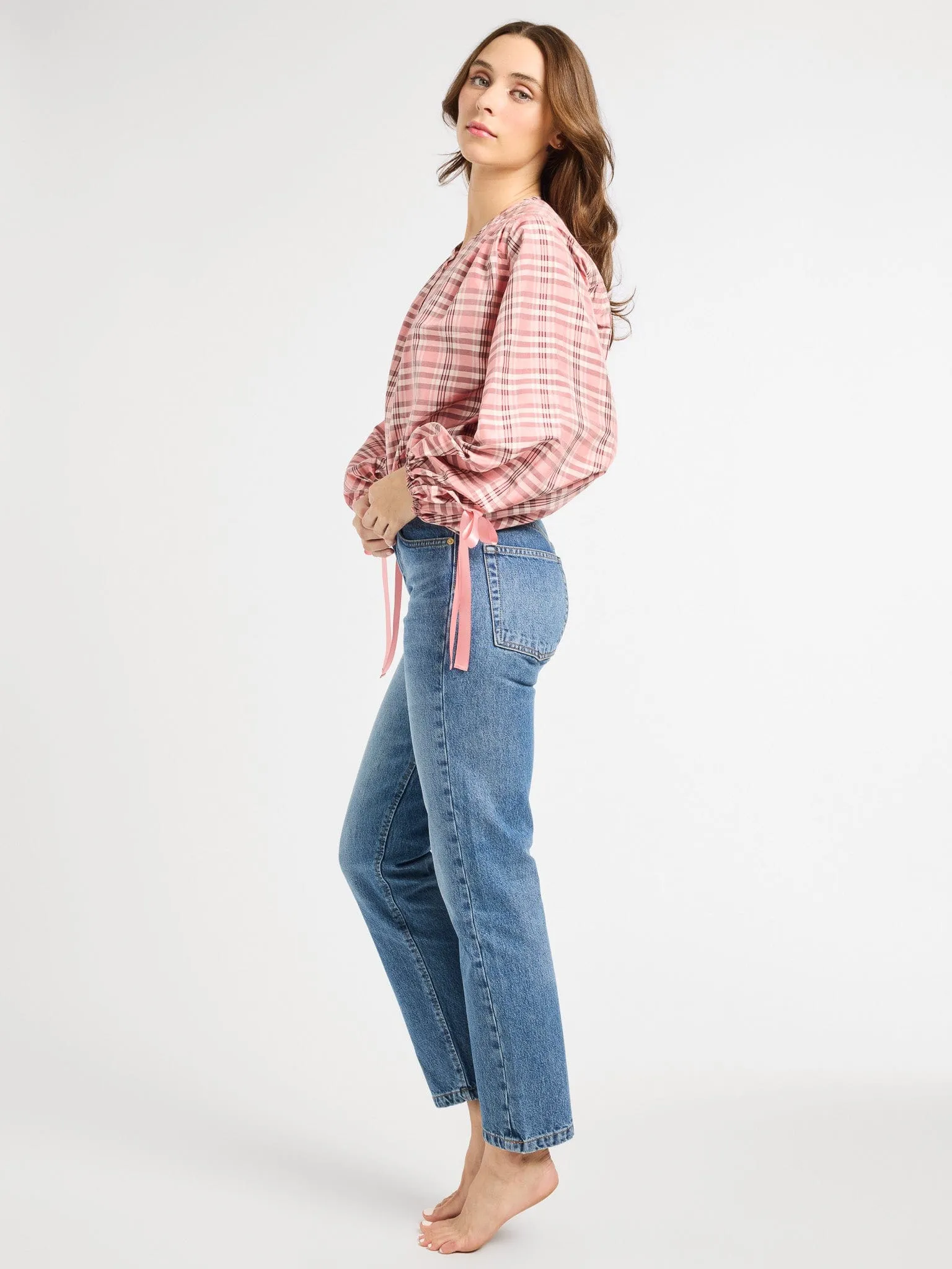 3D Spacer Fabric Cecily Top in Sugarplum Taffeta