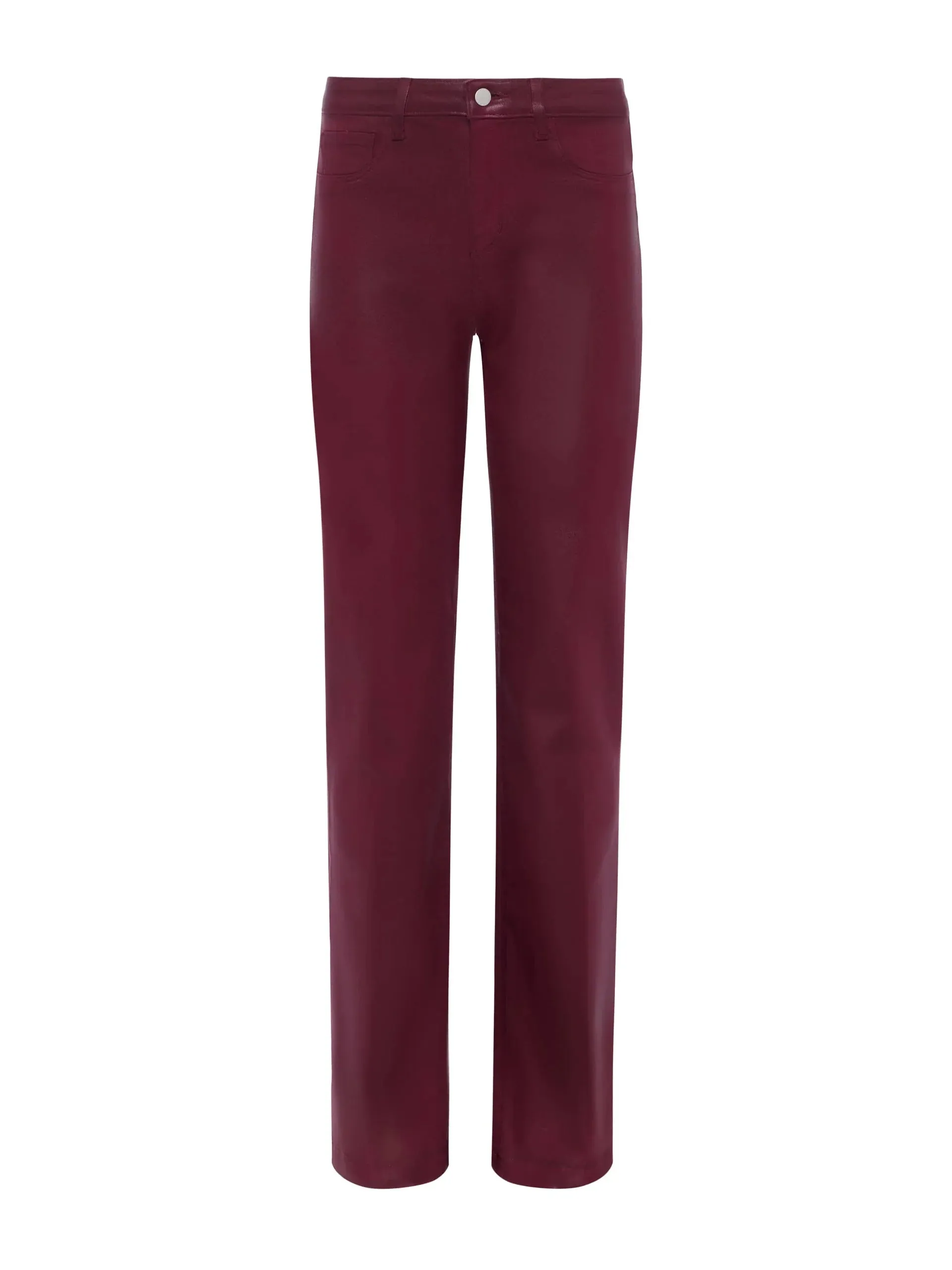 TwoToneEffect L'AGENCE COATED CLAYTON WIDE LEG PANT