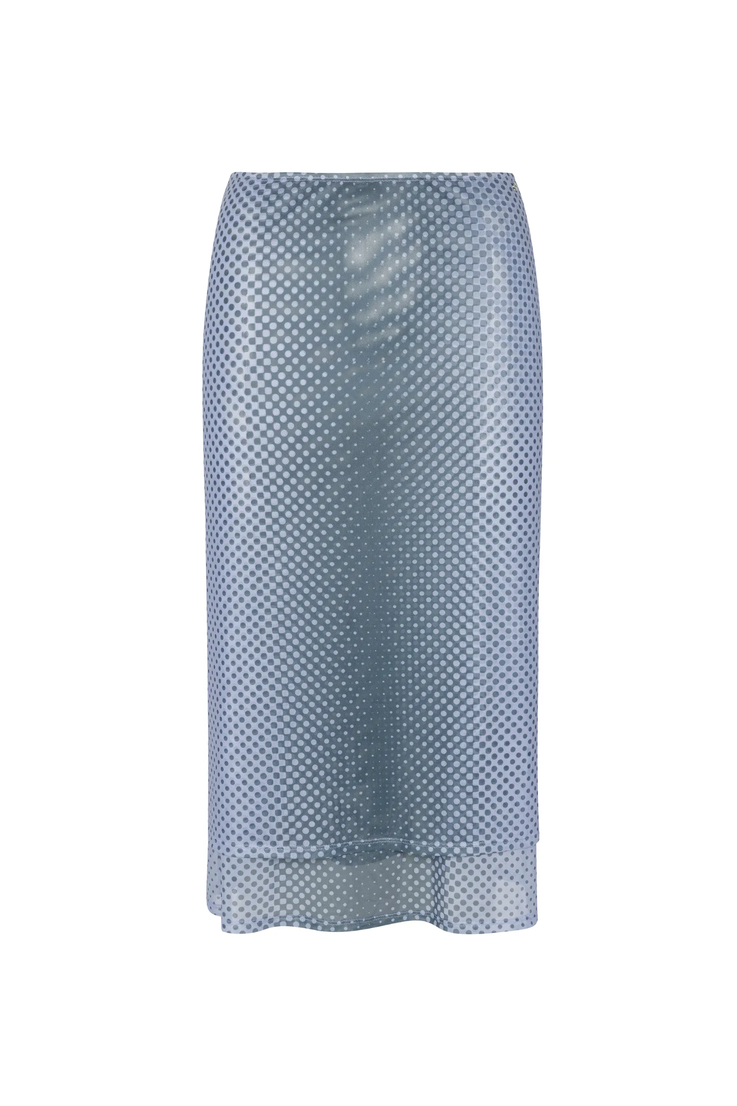 Snag Free Fabric Anti Friction Lining MARIA SKIRT - WARPED DOT PERIWINKLE