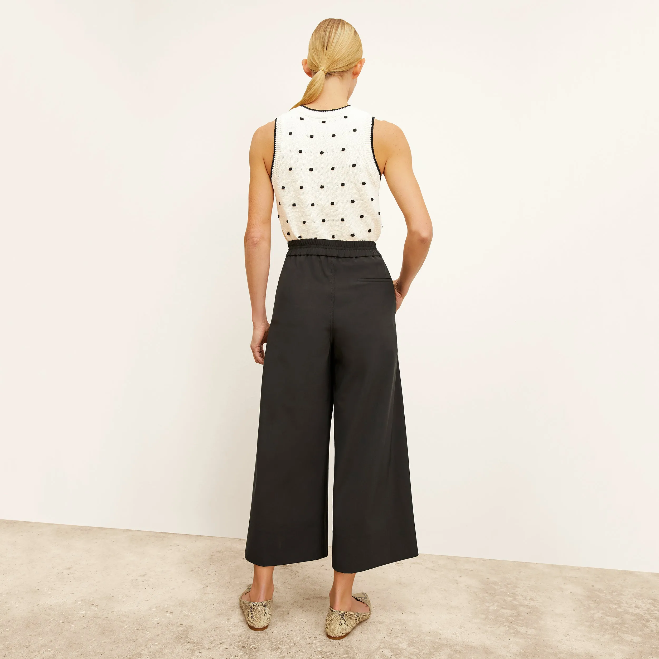 Elena Travel Culotte - OrigamiTech :: Black AbrasionResistant Edging Comfortable Fabric
