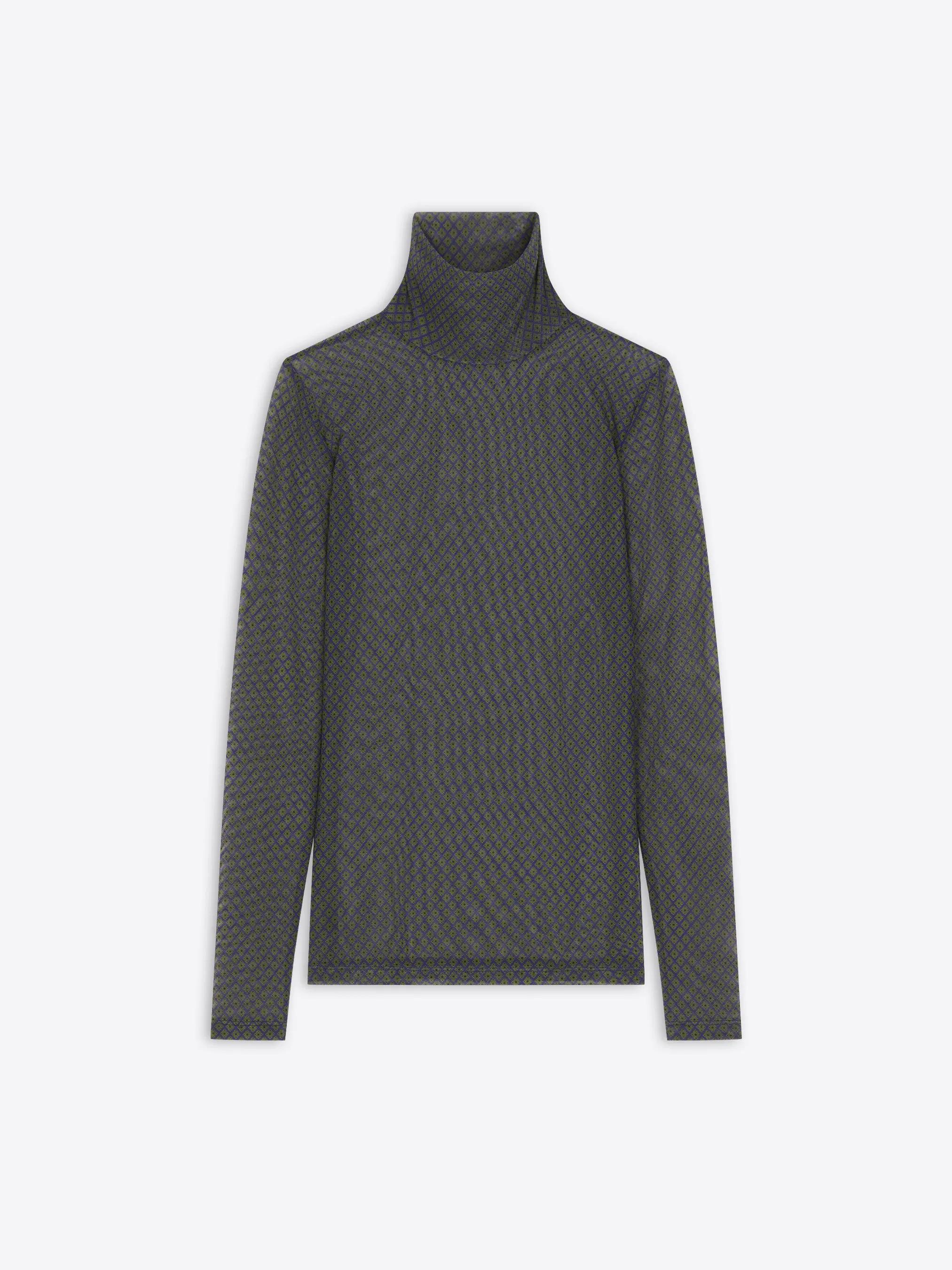 AntiSnagYarnProcessing Durable Blend Printed turtleneck tee