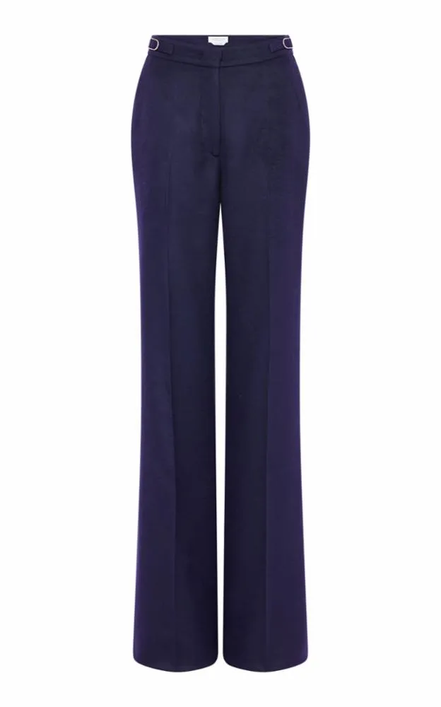 Vesta Pant in Navy Winter Silk Hydrophobic Surface Treatment Non Chafe Armholes