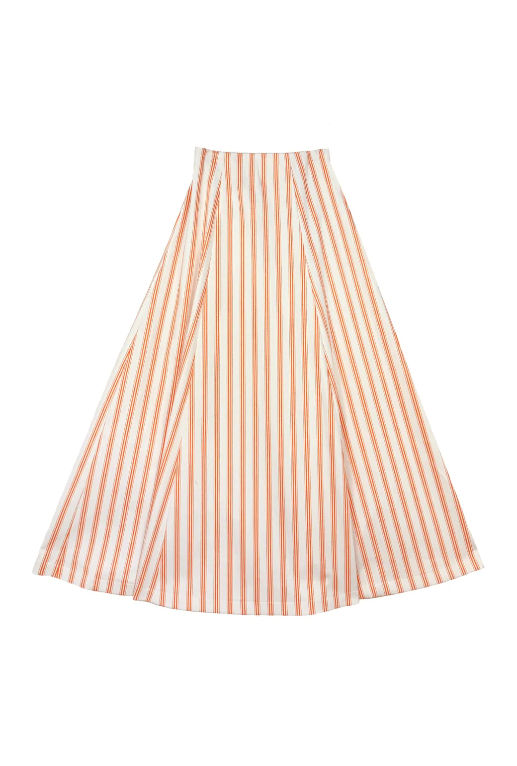 Rayon drape Guest Skirt - L'Orange Stripe