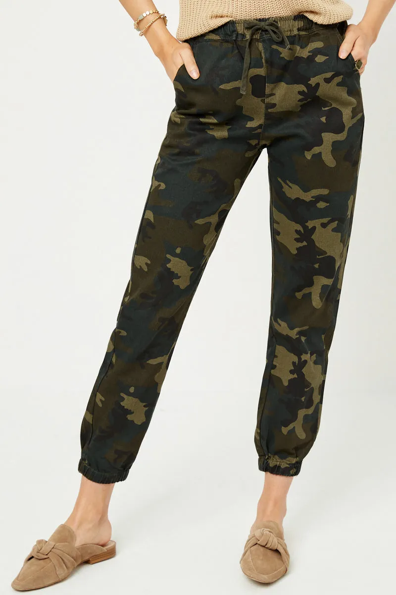 EcoFriendlyBlend Non Irritating Seams Camo Drawstring Jogger Pants