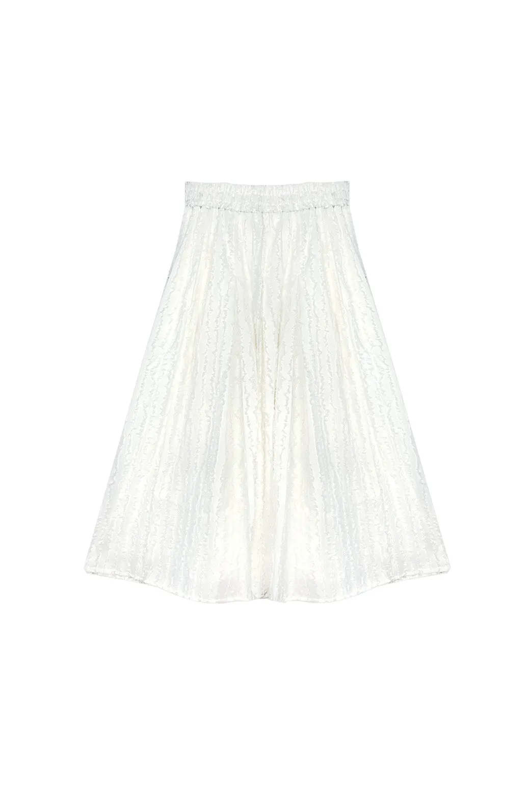 SAMPLE - Polly Party Skirt - White Fringe Abrasion resistant Relaxed Comfort