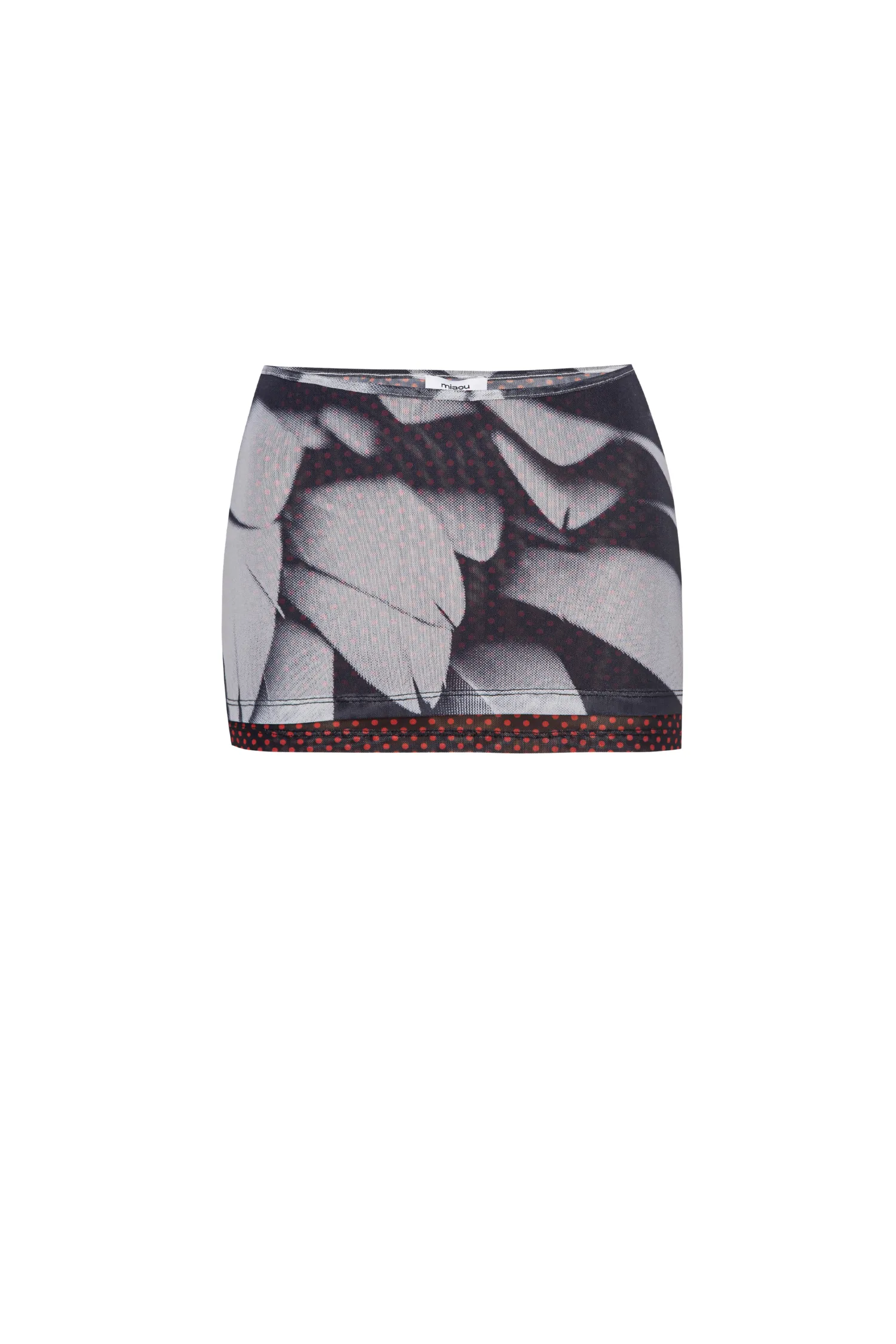 Durable Reinforced Elbow Patches ELEKTRA SKIRT - FEATHER POLKA DOT