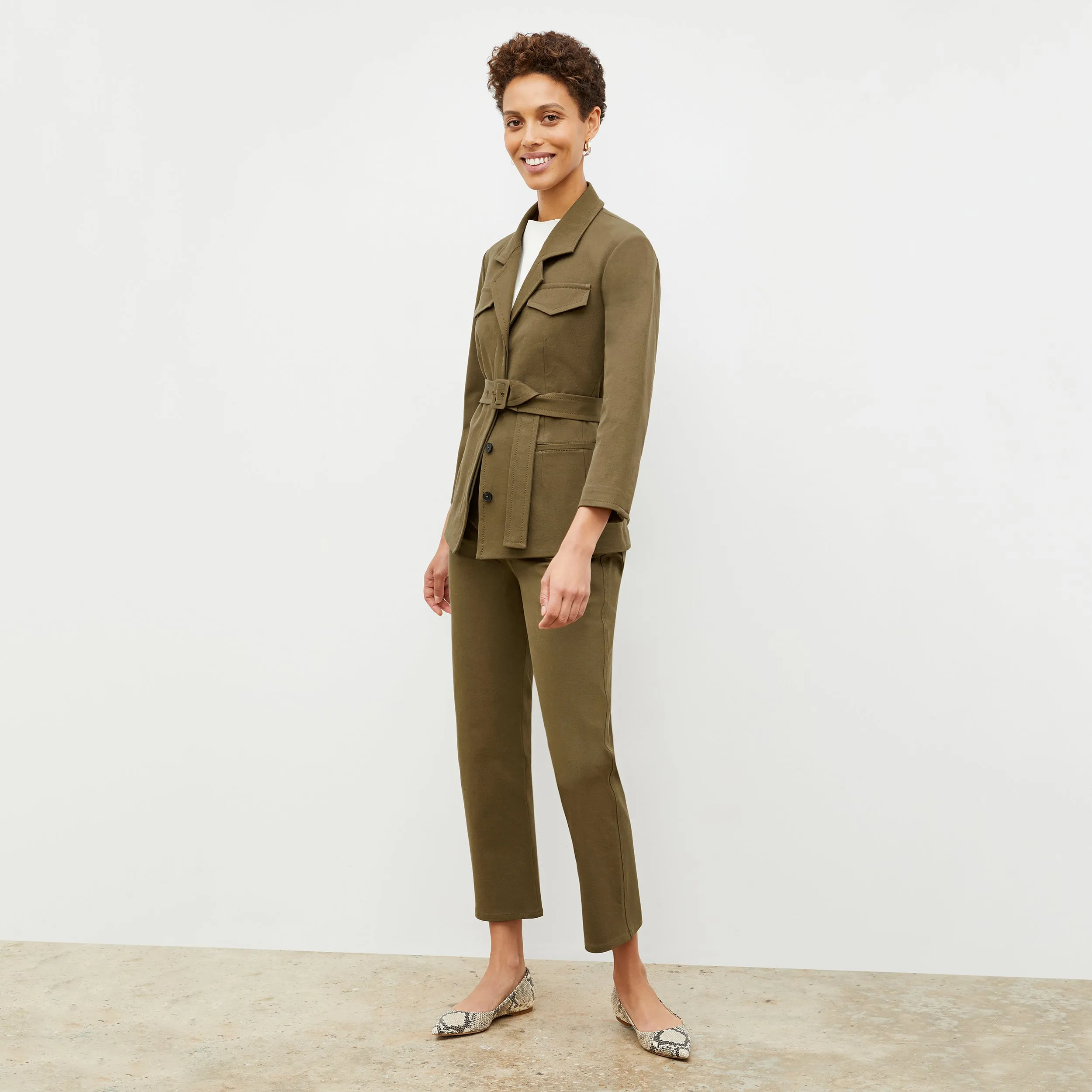 BreathableMeshPanels Reinforced Shoulders Emalis Jacket - Eco Better Than Denim :: Oregano