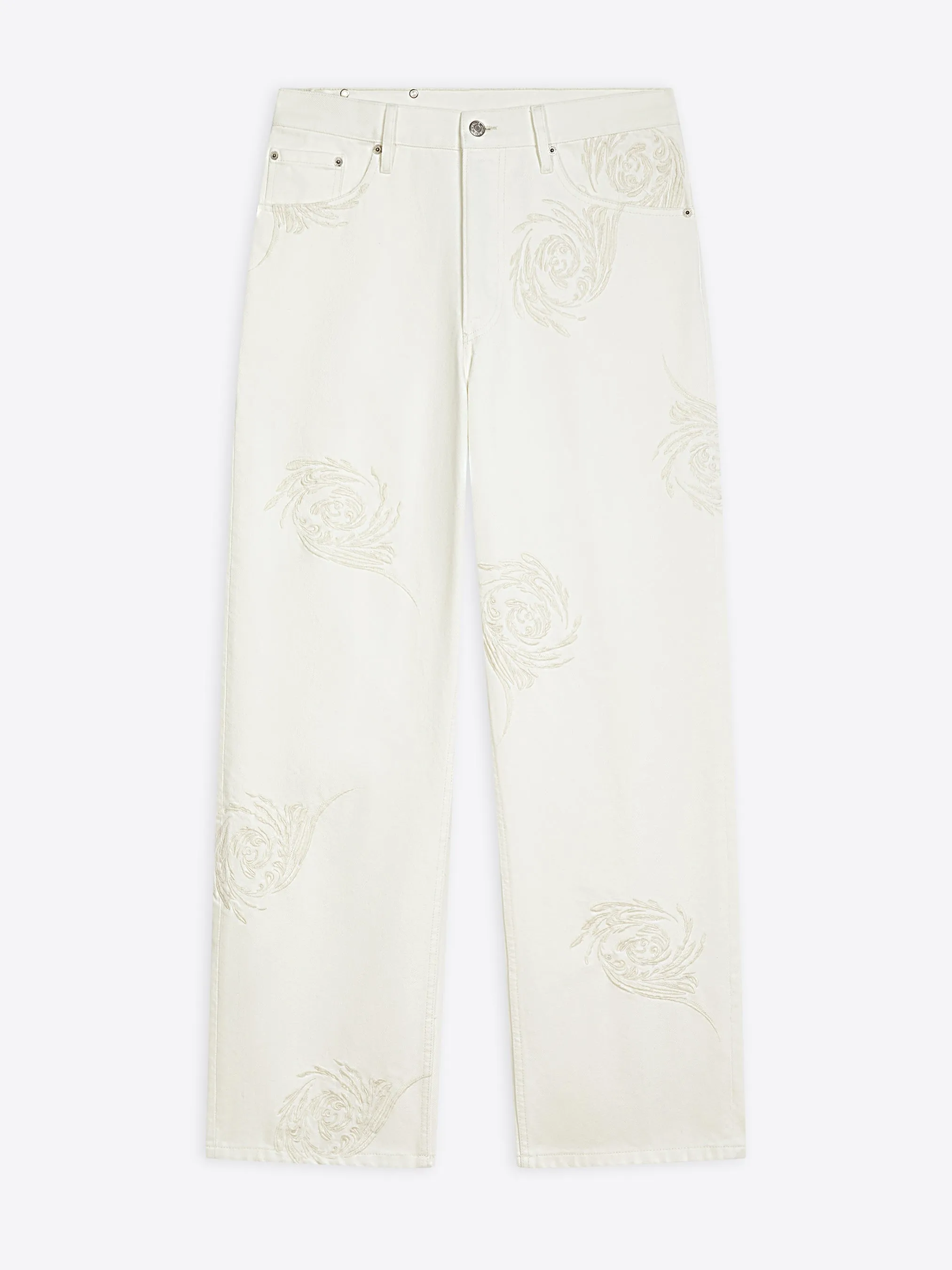Oversized Silhouette Embroidered jeans