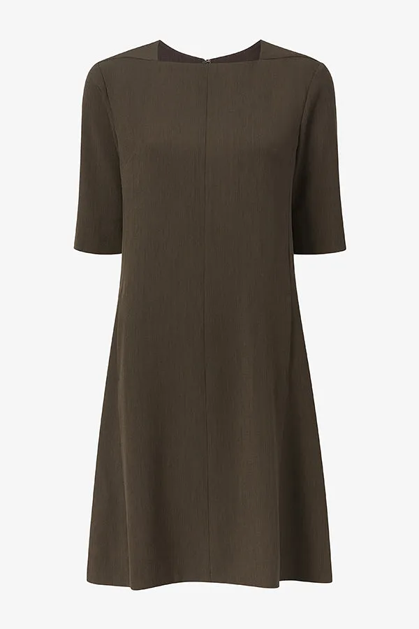 Emily Dress - Recycled WonderTex :: Kale High Stretch Fabric Sport Hoodie