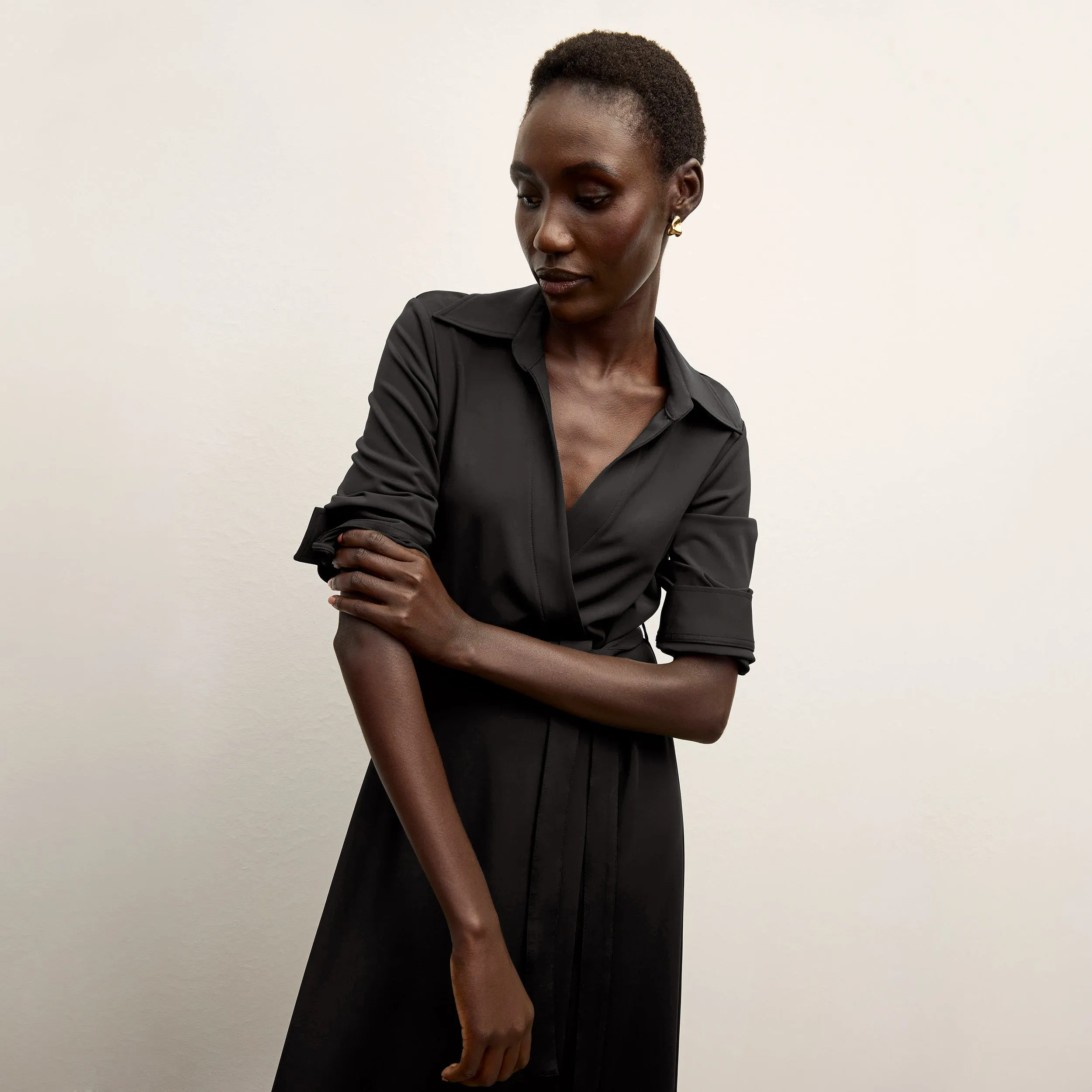 Emmett Dress - Italian Jersey :: Black Sleeveless Top