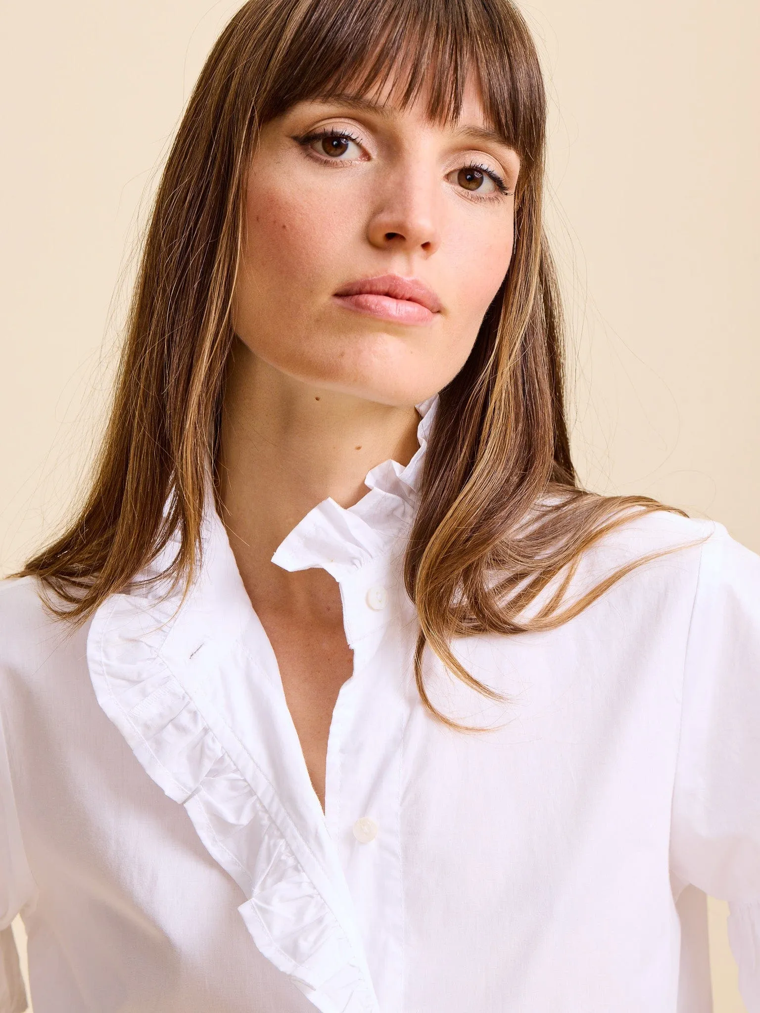 Vanessa Top in White ReinforcedShoulders