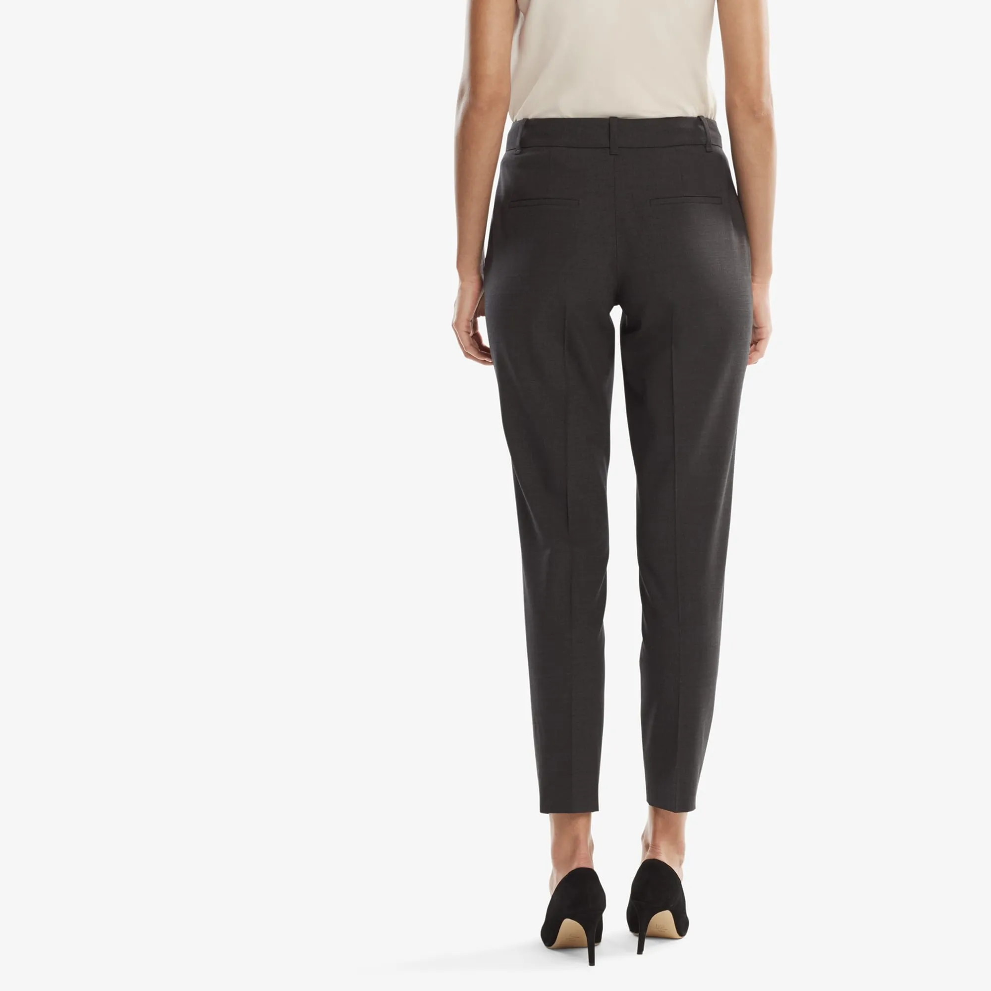 Mejia Pant - Tropical Wool :: Gray Melange TearResistant