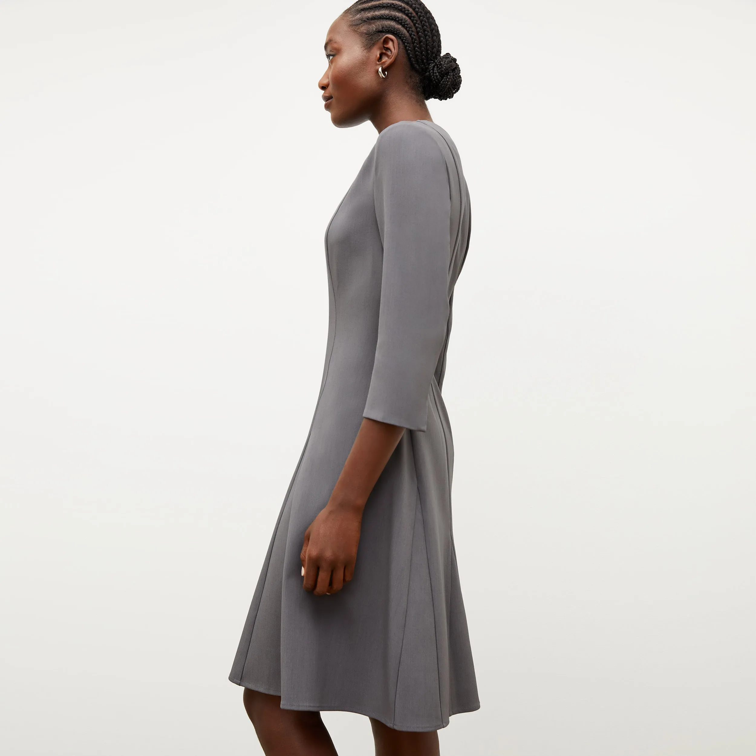 ShockAbsorbing Erica Dress - Recycled WonderTex :: Steel Gray