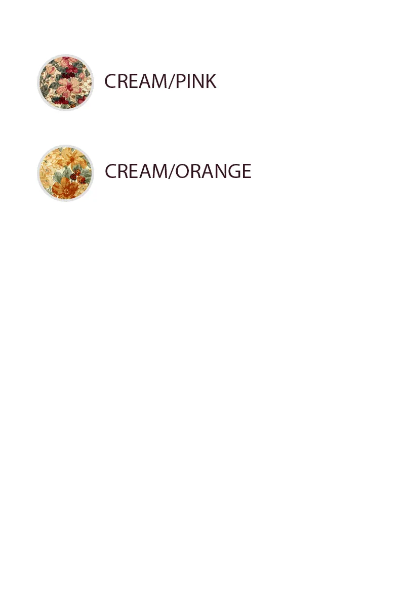 Modular Attachment System Reflective Trim IT4361G-04 | FLORAL PRINTED CORDUROY VNECK RUFFLED CARDIGAN TOP