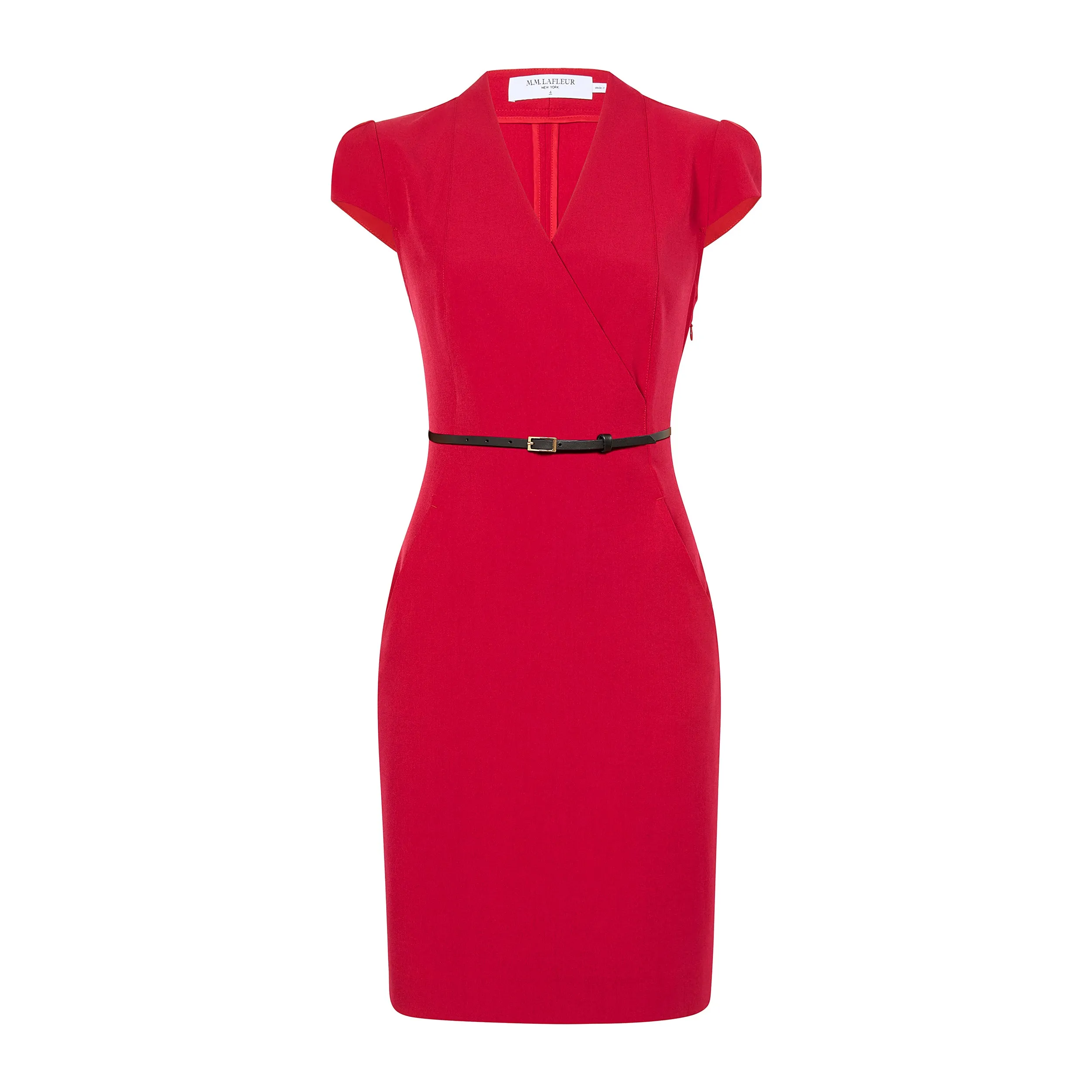 Felisa Dress - Recycled Wondertex :: Rhubarb Antimicrobial Finish