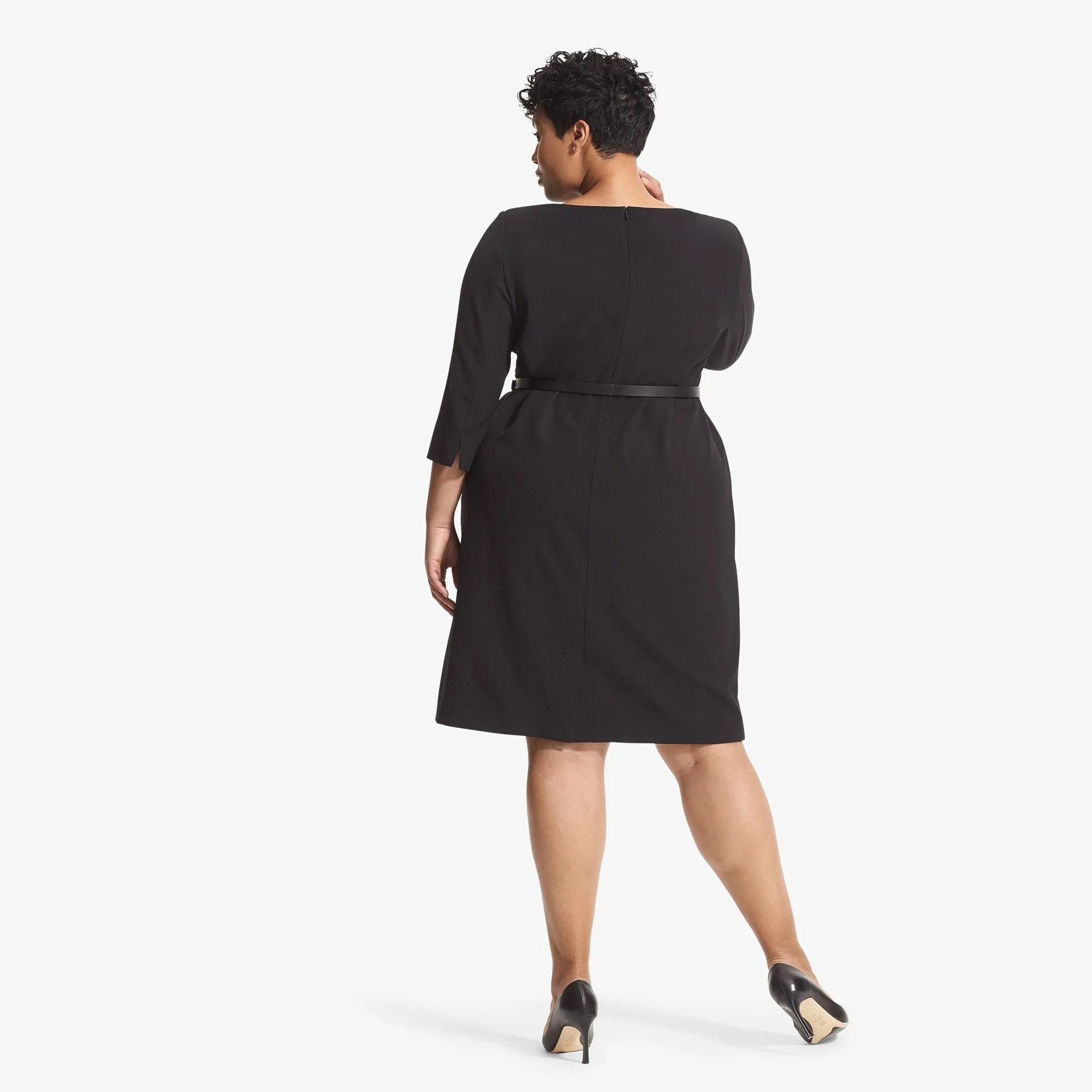 PunctureResistantReinforcement Fitted Design Etsuko Dress :: Black