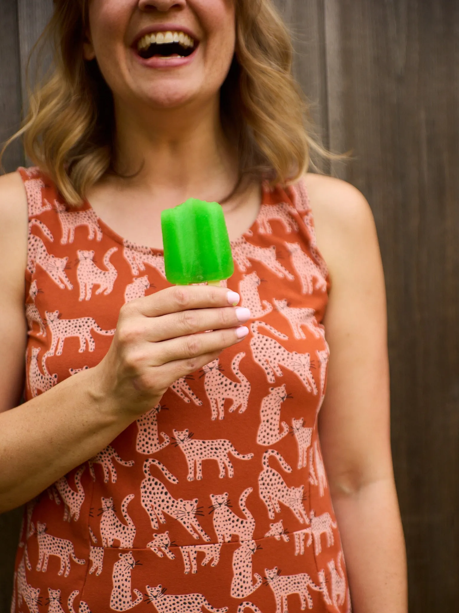 Evanston Dress - Leopard Sienna Soft Texture Architectural Tailoring