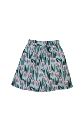 AllDayComfort Sweat Resistant Everyday MINI Skirt -Tulip Jacquard