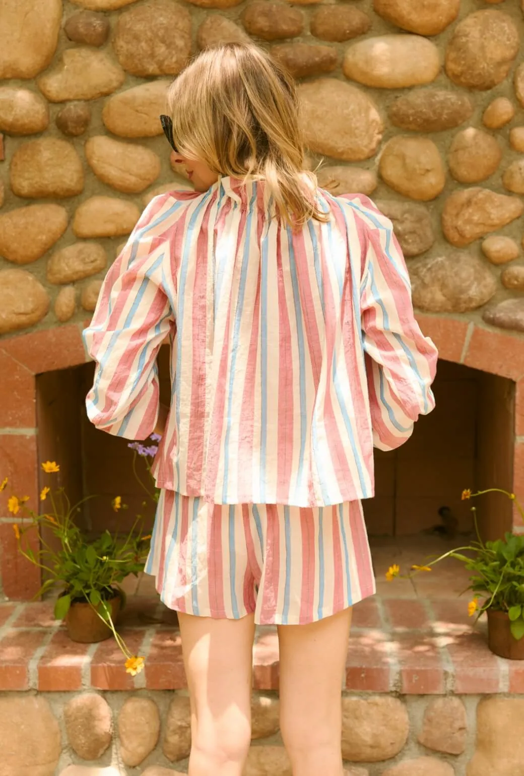 Timeless Cut 3D Spacer Fabric Everyday Shorts - RWB Stripe