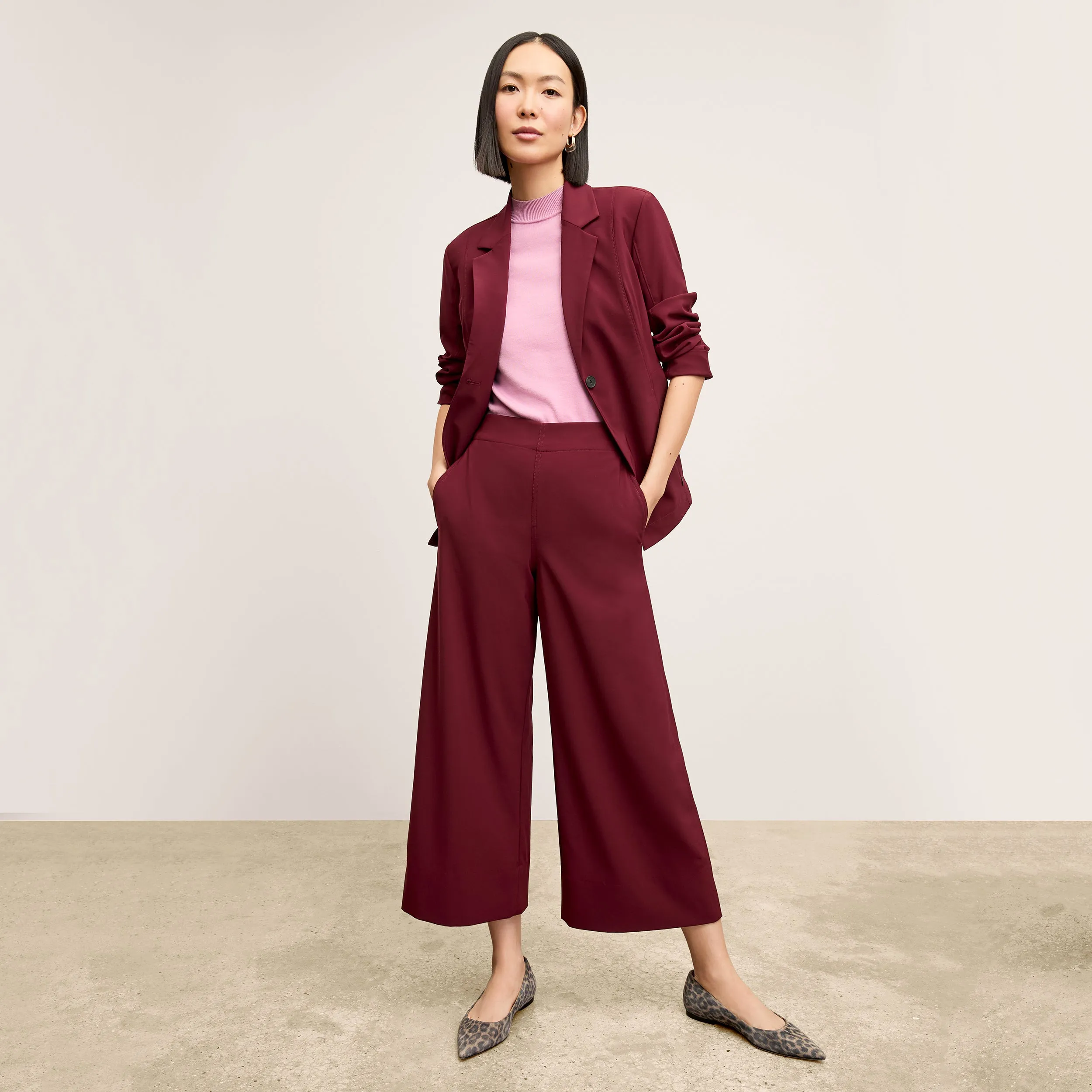 BondedShoulderTaping MinimalistDesign Shani Top - Cotton Silk Knit :: Taffy