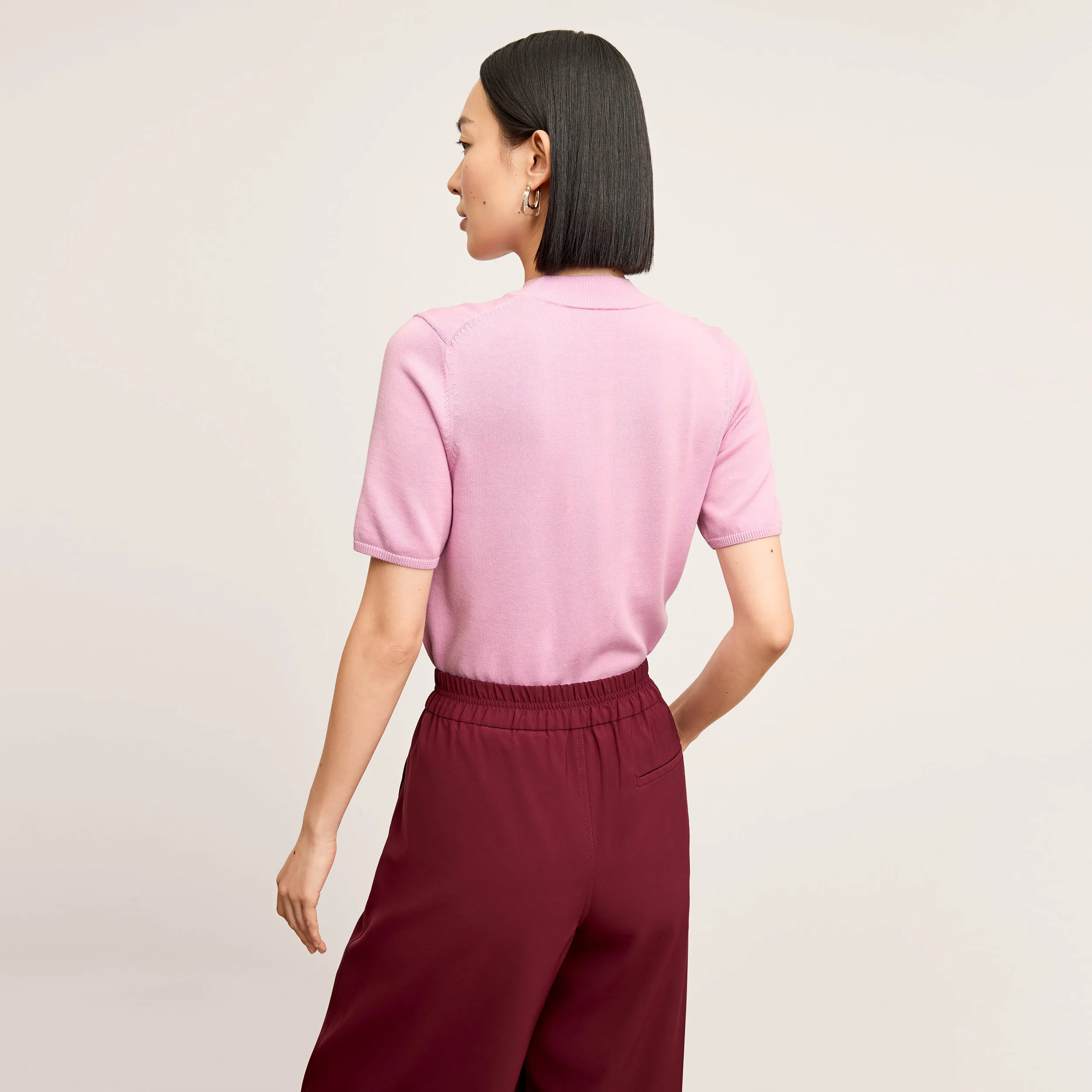 Snag Resistant Surface Shani Top - Cotton Silk Knit :: Taffy