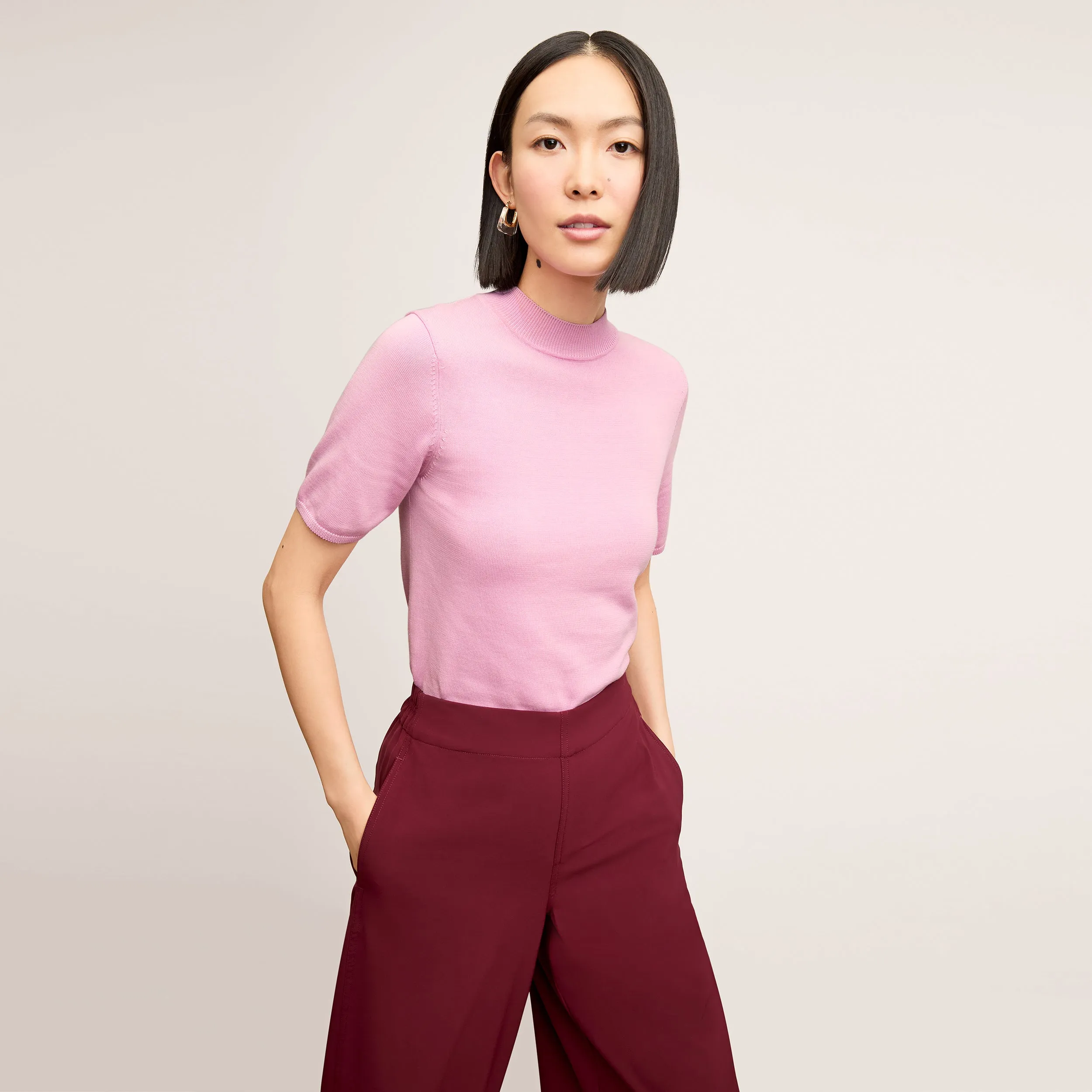 Shani Top - Cotton Silk Knit :: Taffy AntiPilling Technology AntiStaticLining