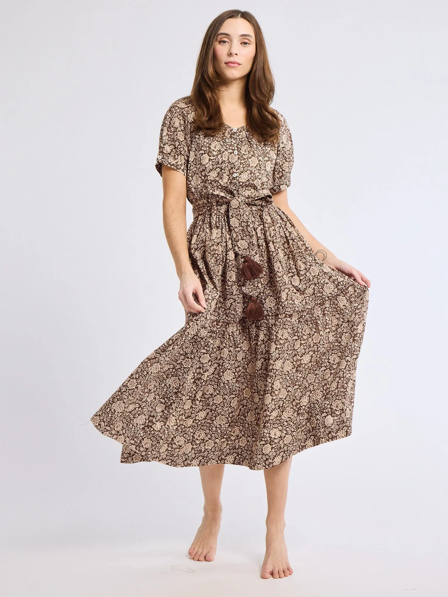Mood Outfit Franc?oise Skirt in Cocoa Floral