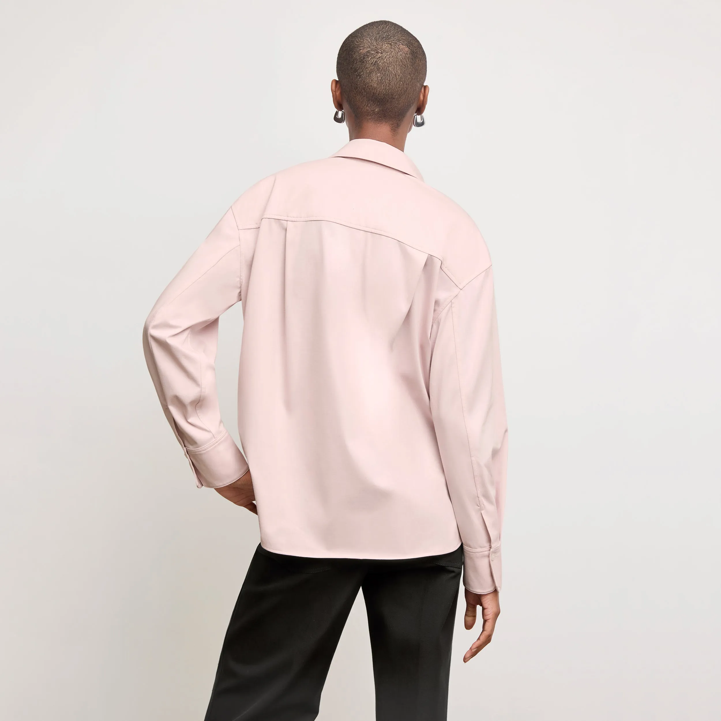 Thermal Regulation System Bonded Seam Technique Filomina Friday Shirt - Knit Poplin :: Tulip Trendy Appeal