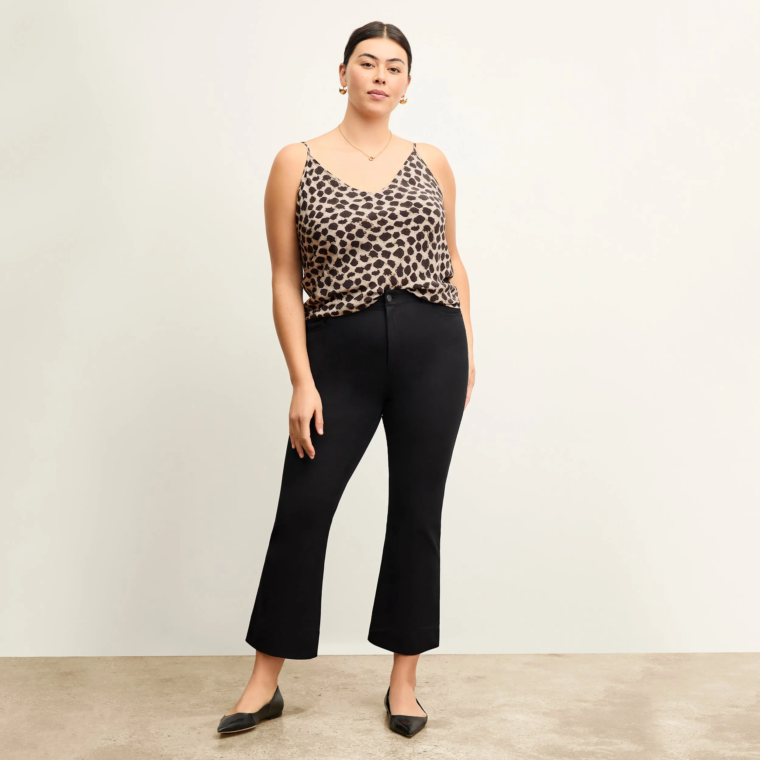 ZeroWastePattern Lisey Cami - Washable Silk :: Sahara Print