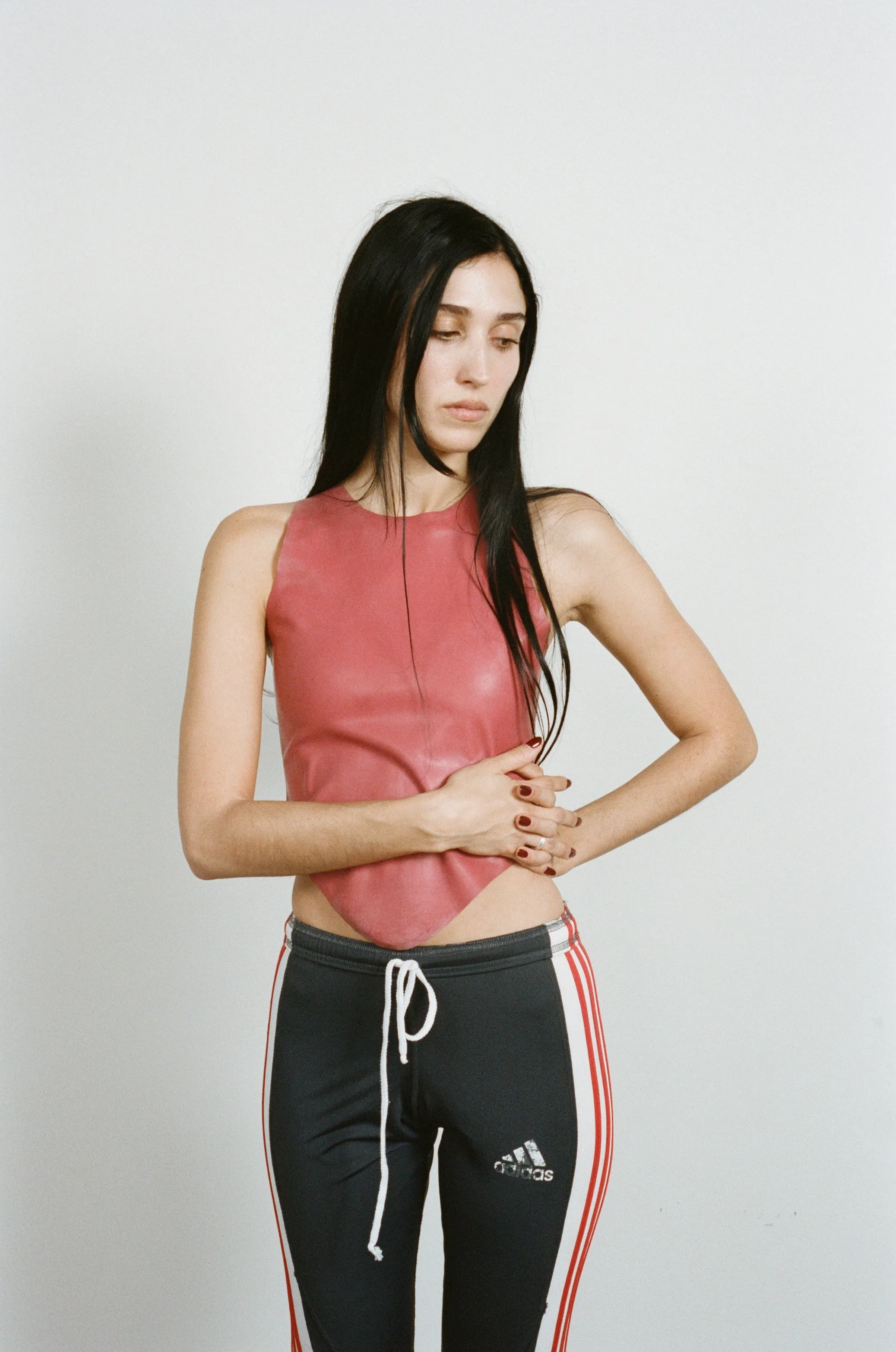 JINX TANK - STRAWBERRY LATEX DoubleLayered Collar