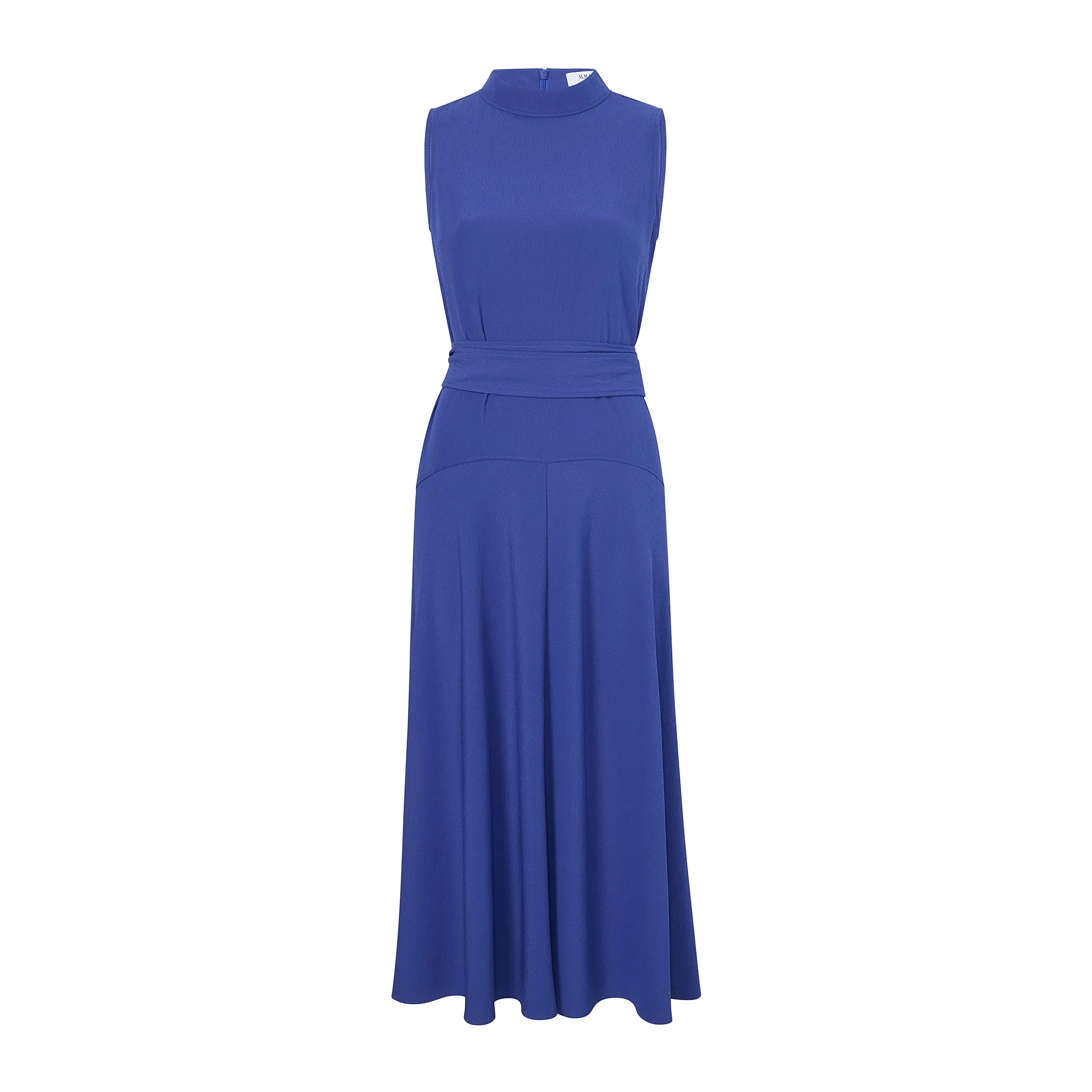 Martina Mockneck Dress - Eco Heavy Soft Wave :: Royal Blue HeatPressedLogos Oversized Silhouette