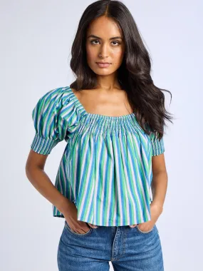 AntiBacterial Coating Caro Top in Printemps Stripe