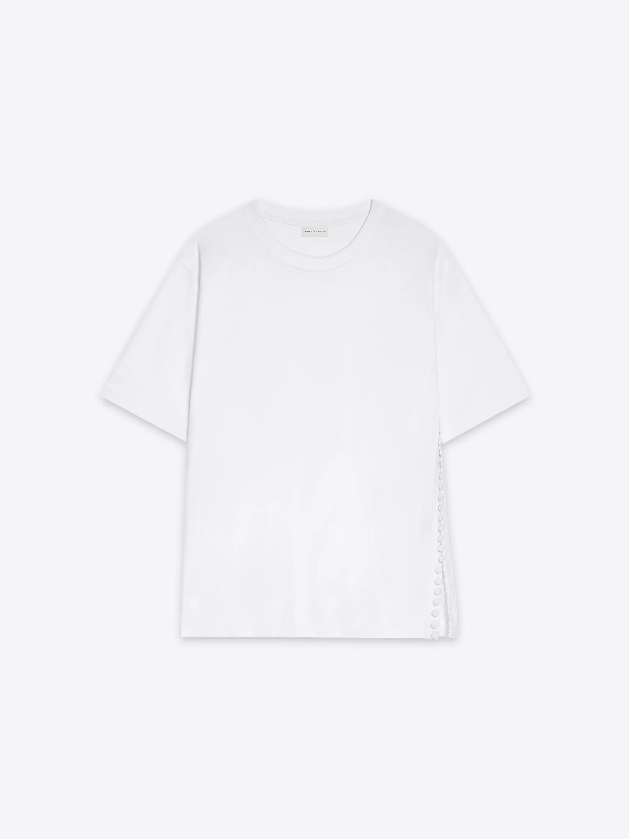 Buttoned cotton tee LowImpact Dye Process