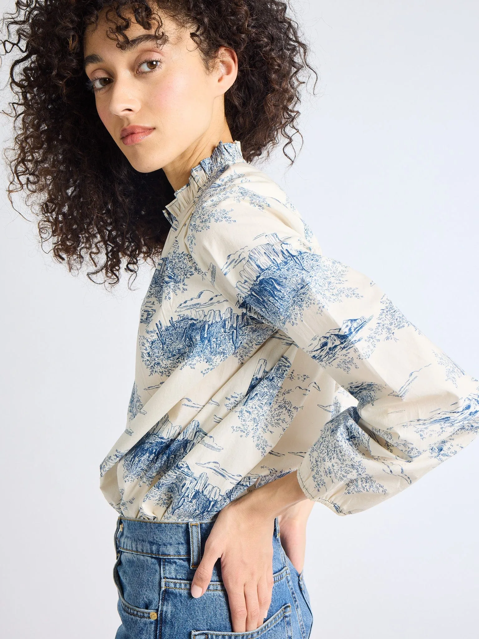 Francesca Top in Western Toile Thermal Regulation System BreathableMesh