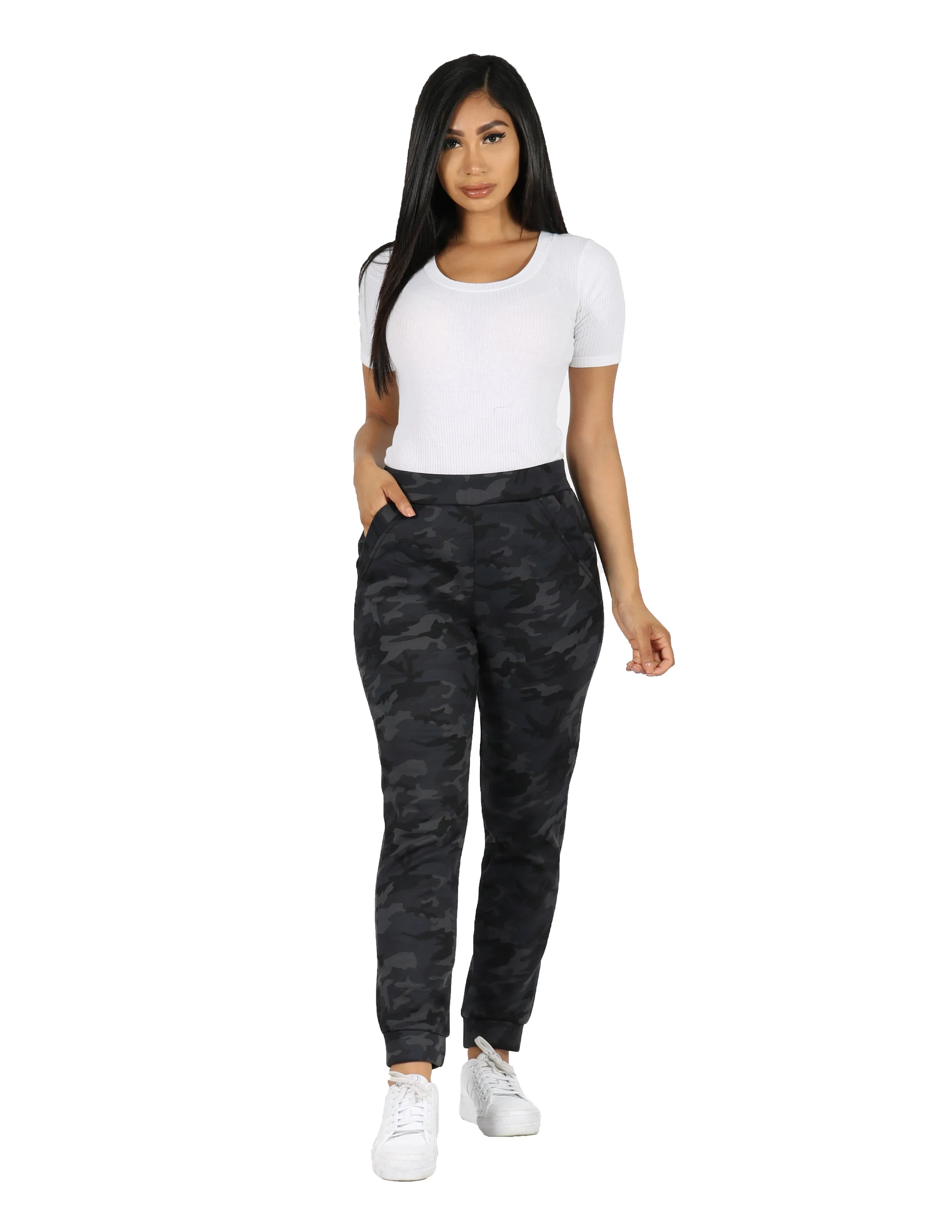 Camo Jogger So Soft Fleece Lined Quick Flex