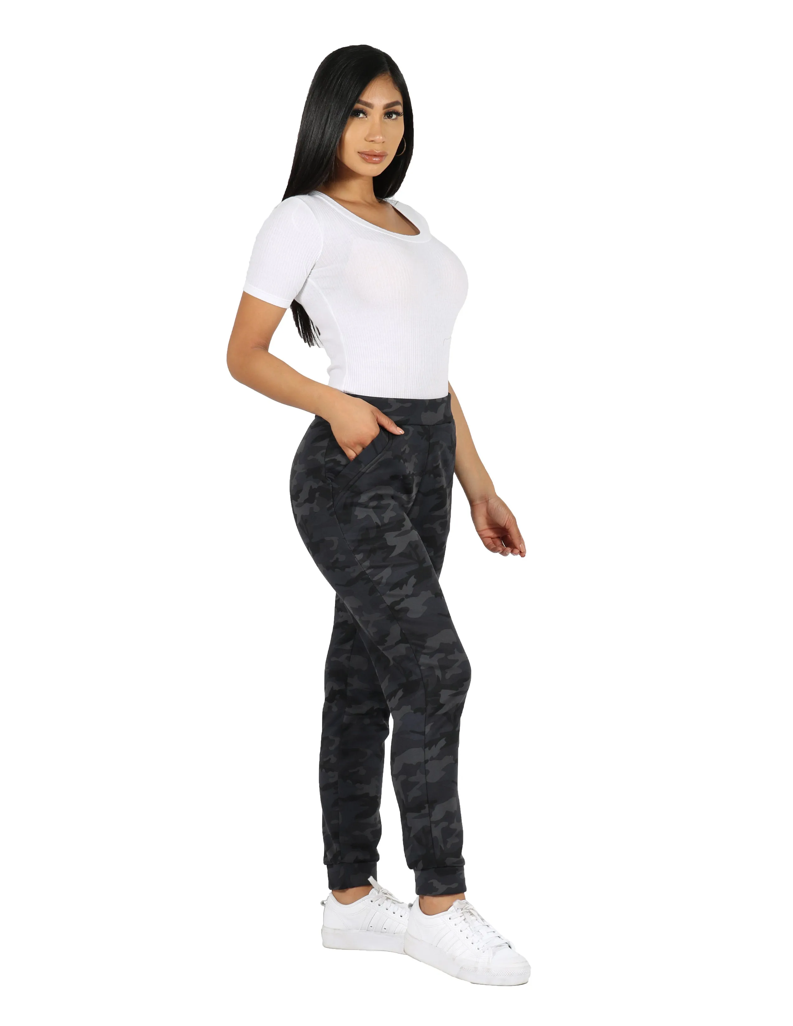 Camo Jogger So Soft Fleece Lined Core Comfort