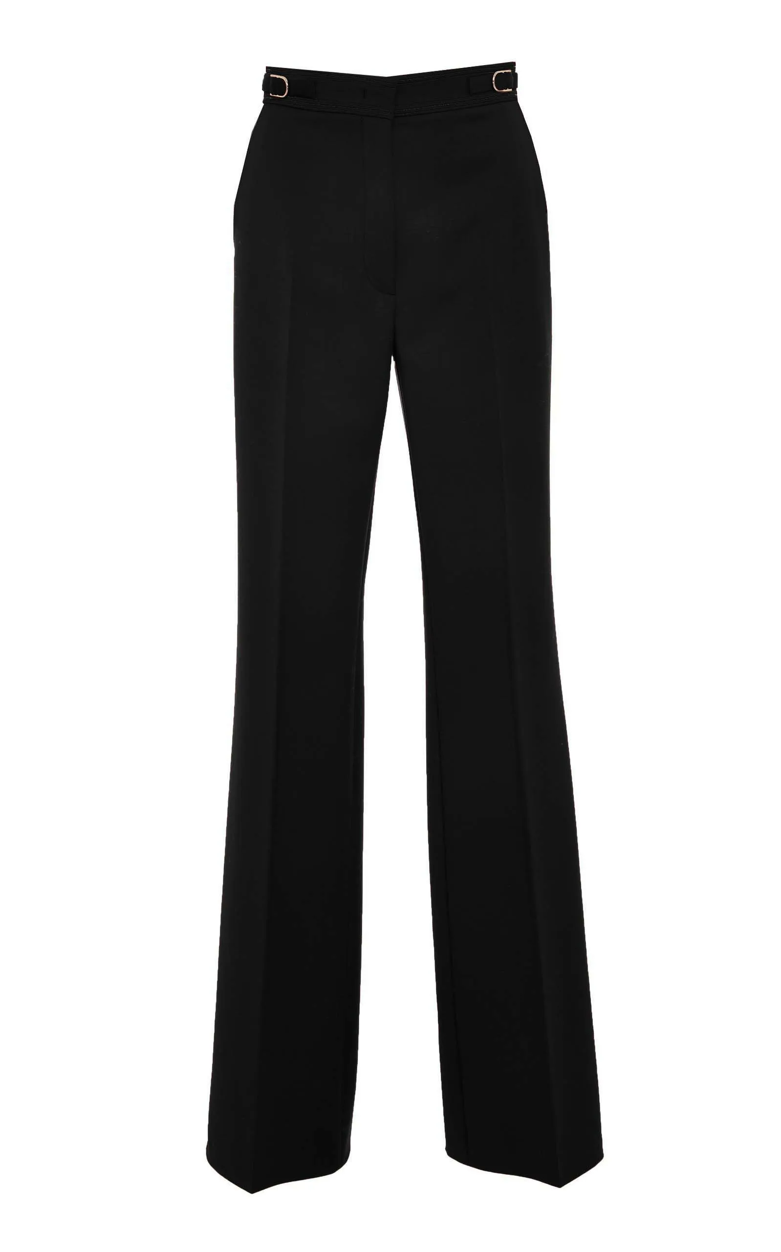 Vesta Pant in Black Sportswear Wool AdjustableHemCuffs AntiStaticLining