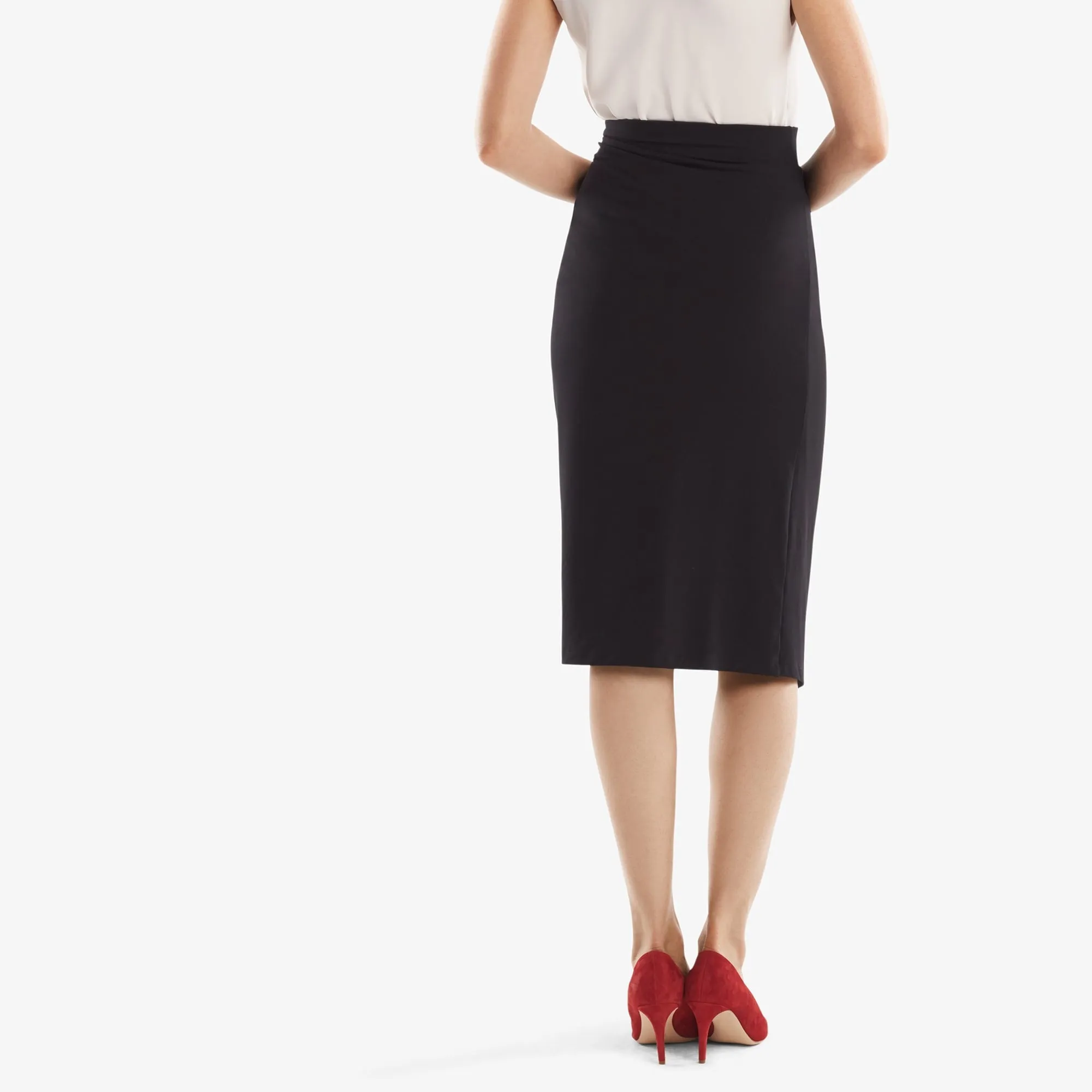 Tear Resistant FlexibleRibbing Minetta Skirt :: Black