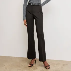 Modern Look Horton Flare Trouser - Washable Wool Twill :: Black