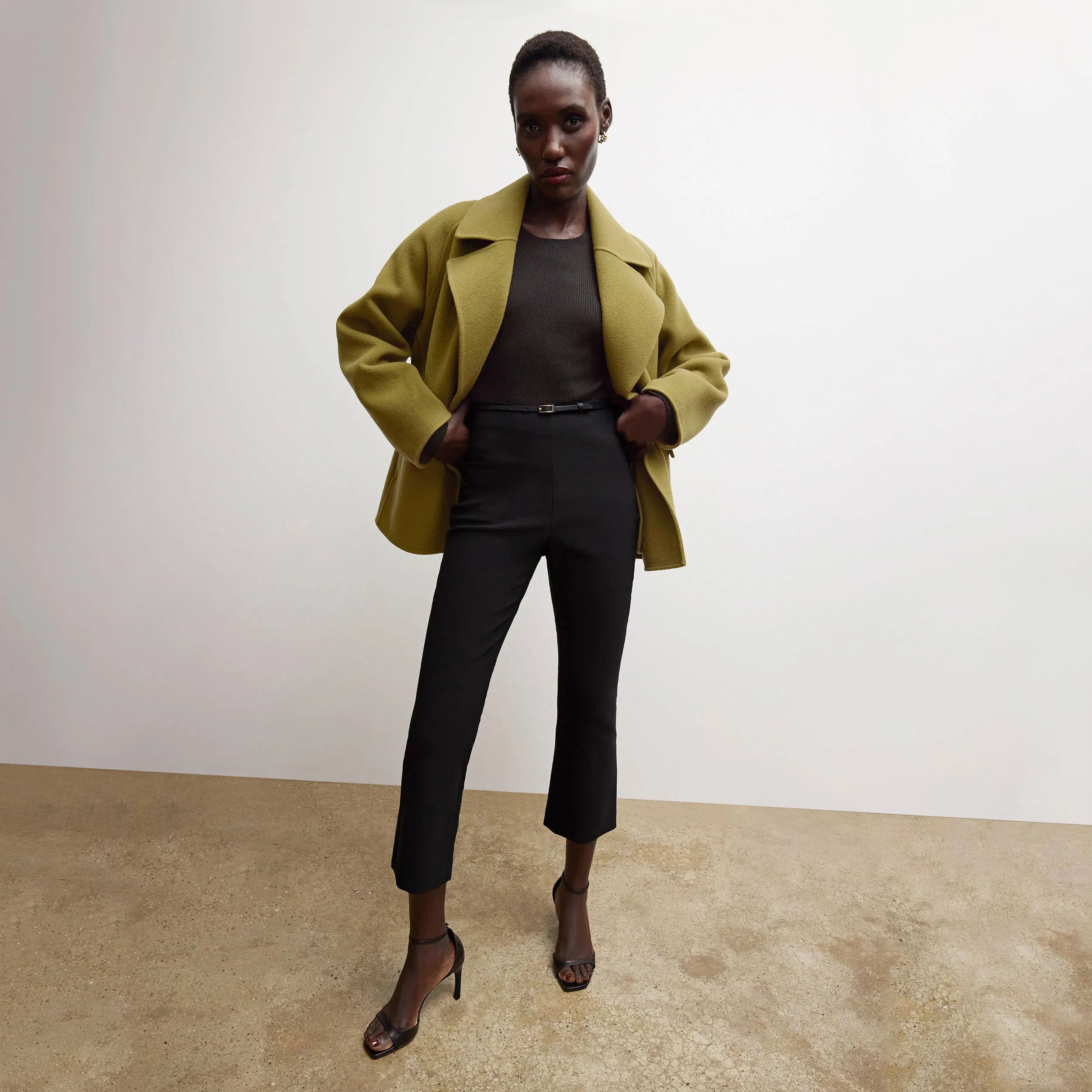 Versatile use Kick Flare Foster Pant - Eco PowerStretch :: Black