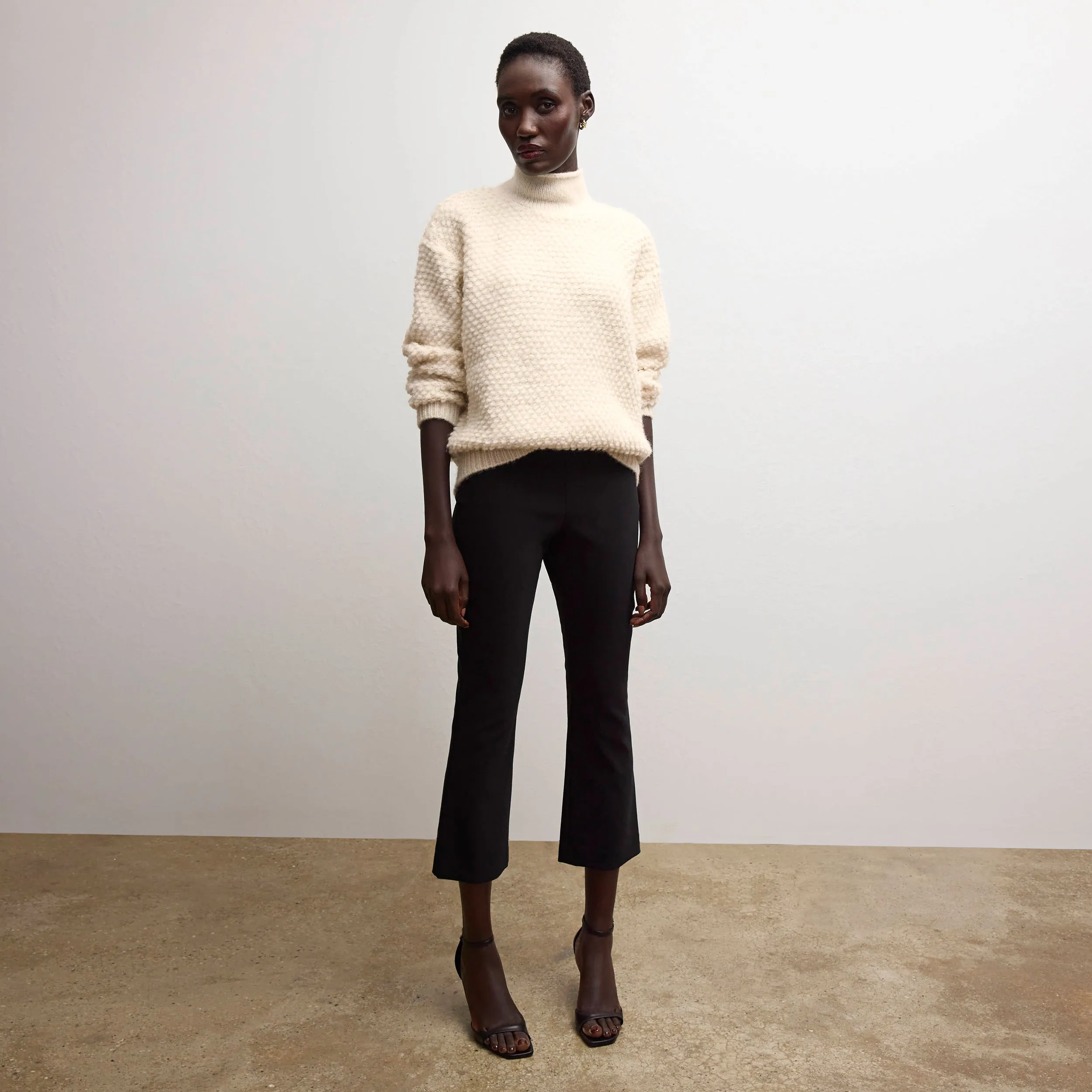 Reversible Layering Tech MinimalistCut Kick Flare Foster Pant - Eco PowerStretch :: Black