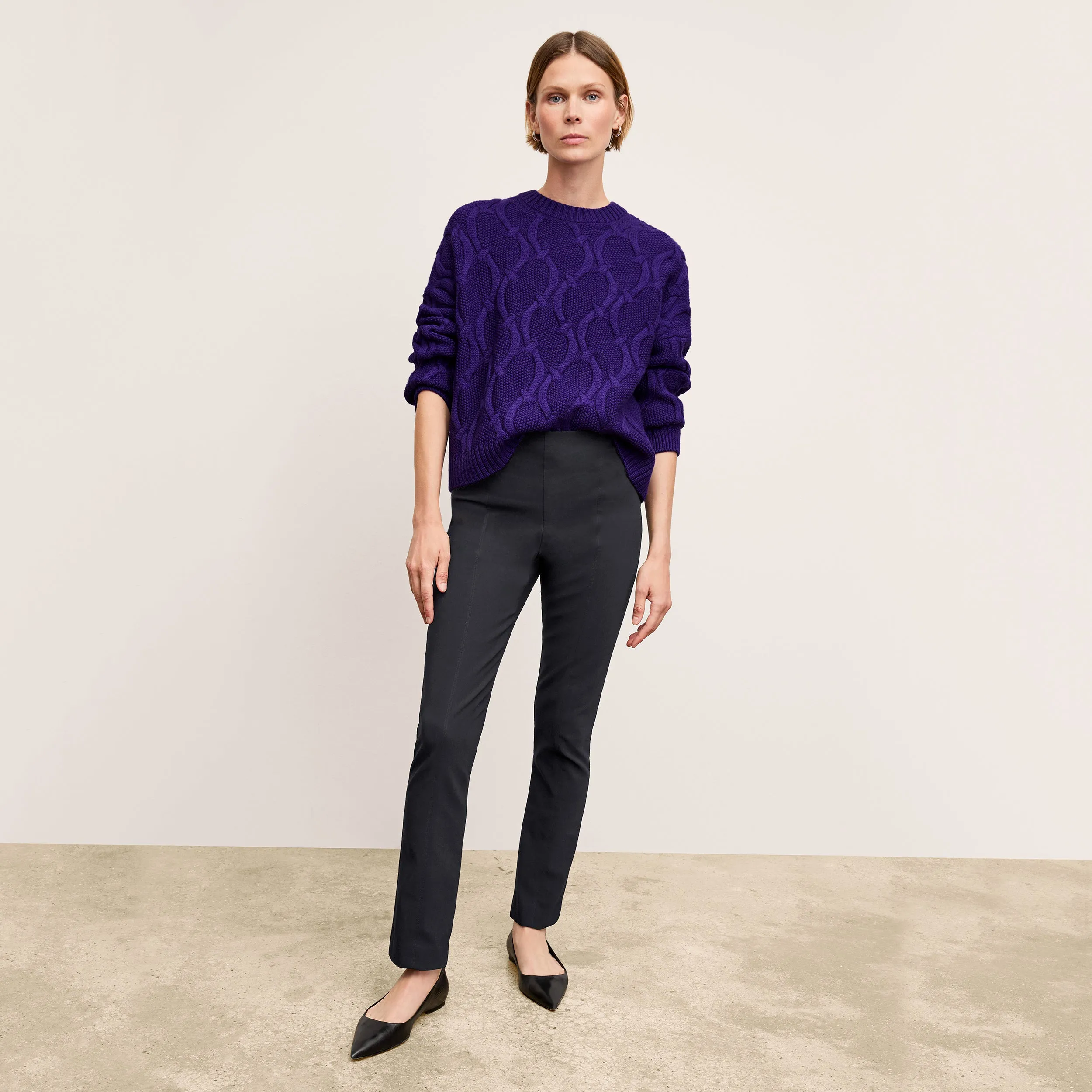 Foster Cigarette Pant - PowerStretch :: Black NonPill Surface Treatment