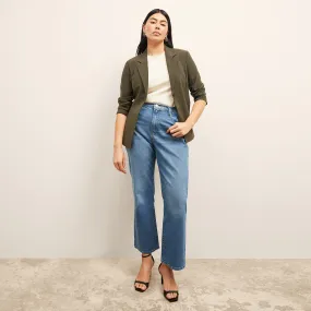 FRAME Le Jane Ankle :: Deep Water Tagless Collar ReflectiveTrims